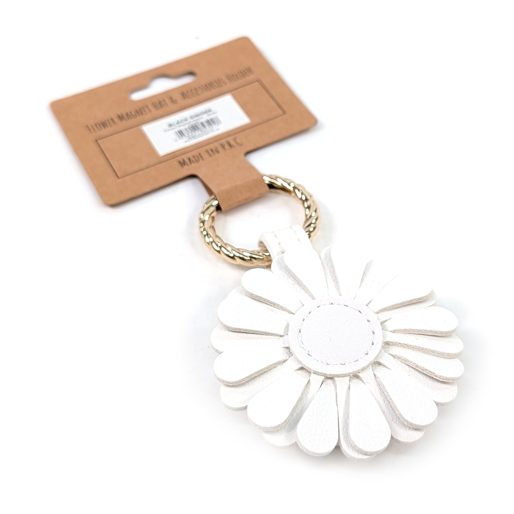 Flower Magnet Holder - White