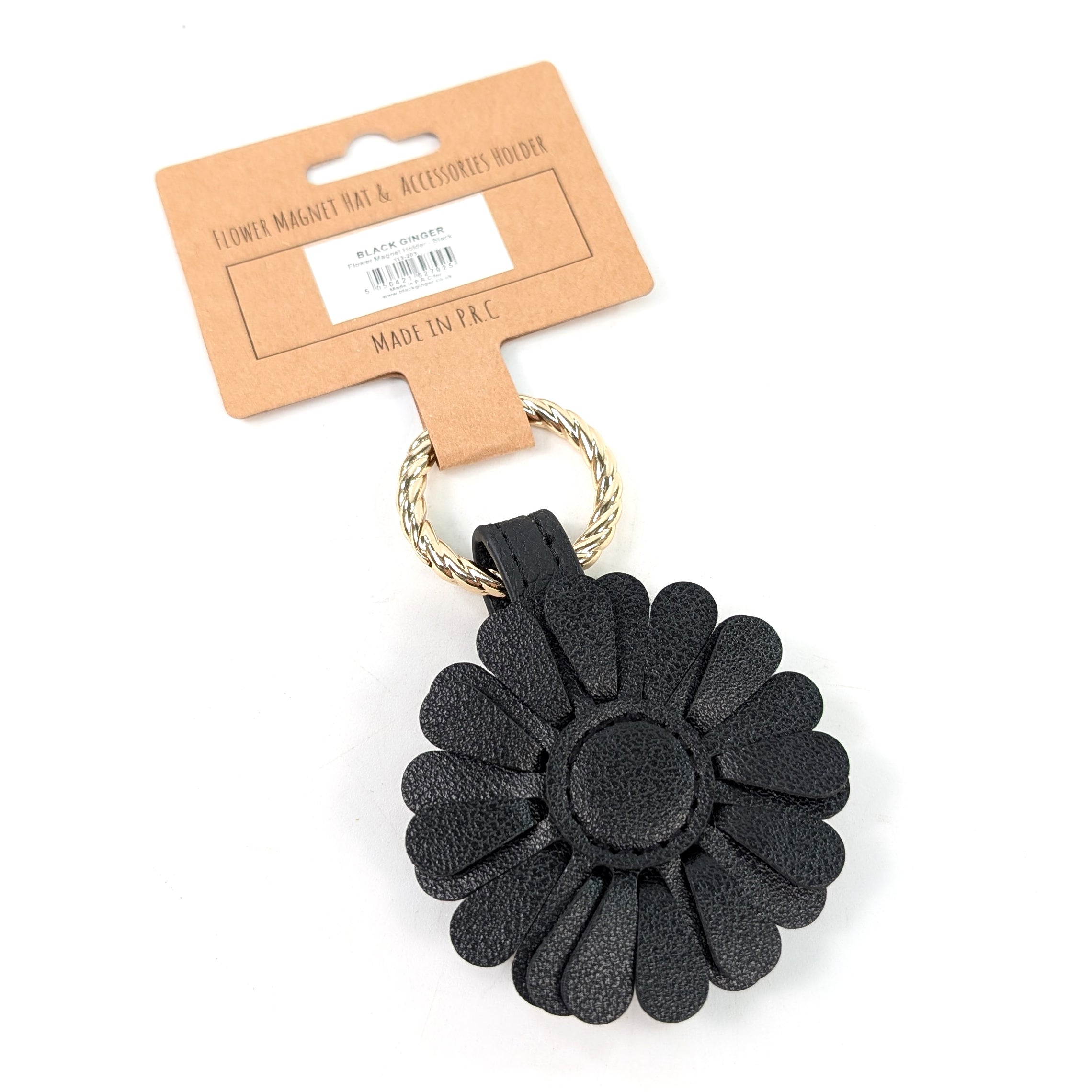 Flower Magnet Holder - Black