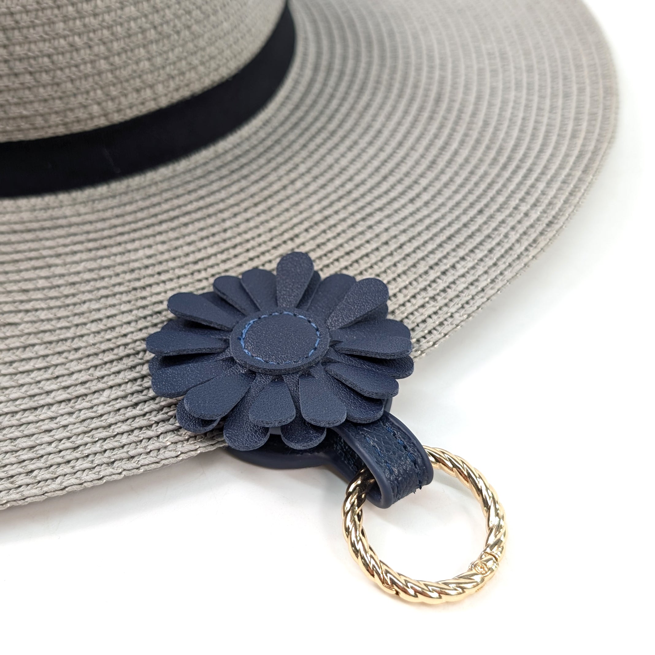 Flower Magnet Holder - Navy Blue