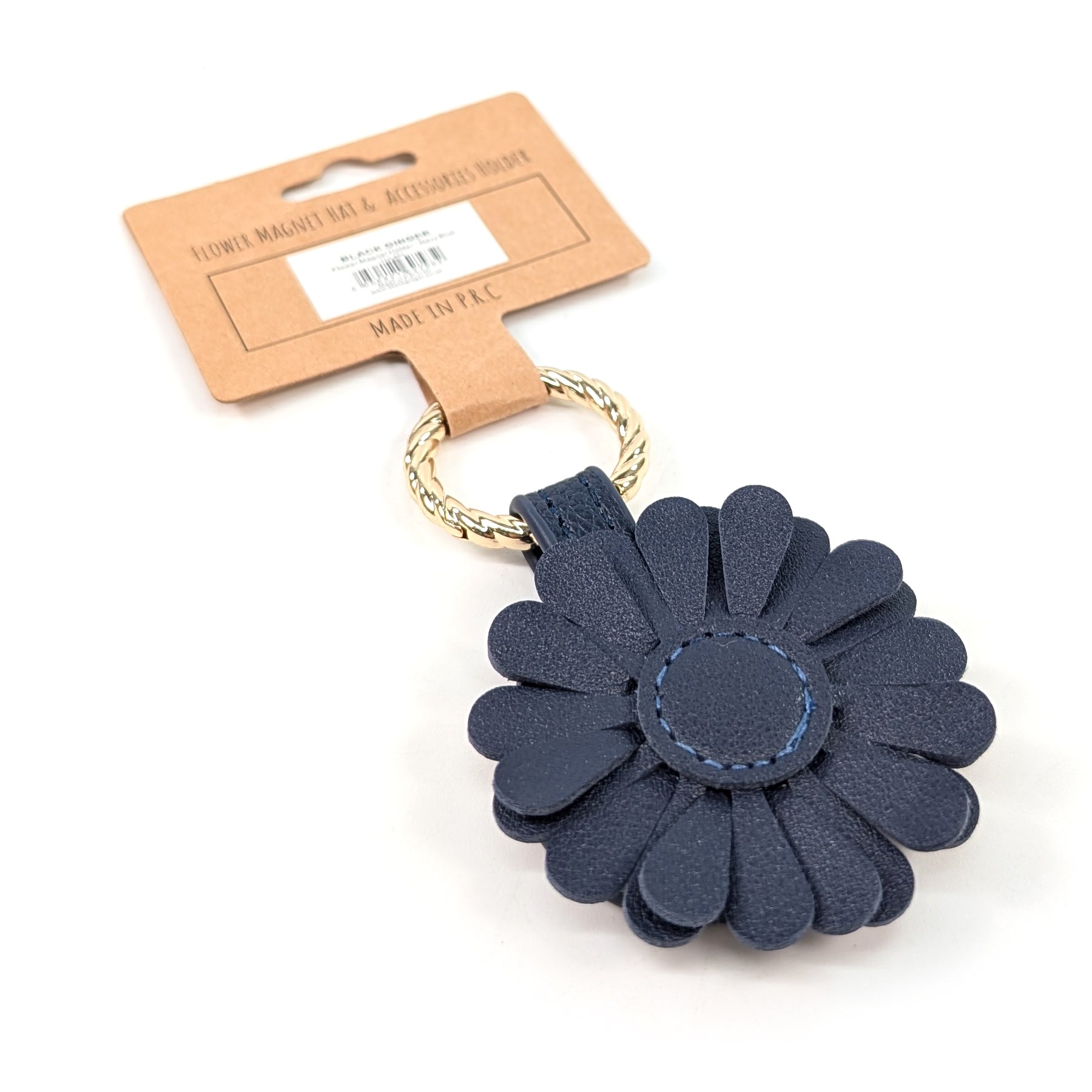 Flower Magnet Holder - Navy Blue