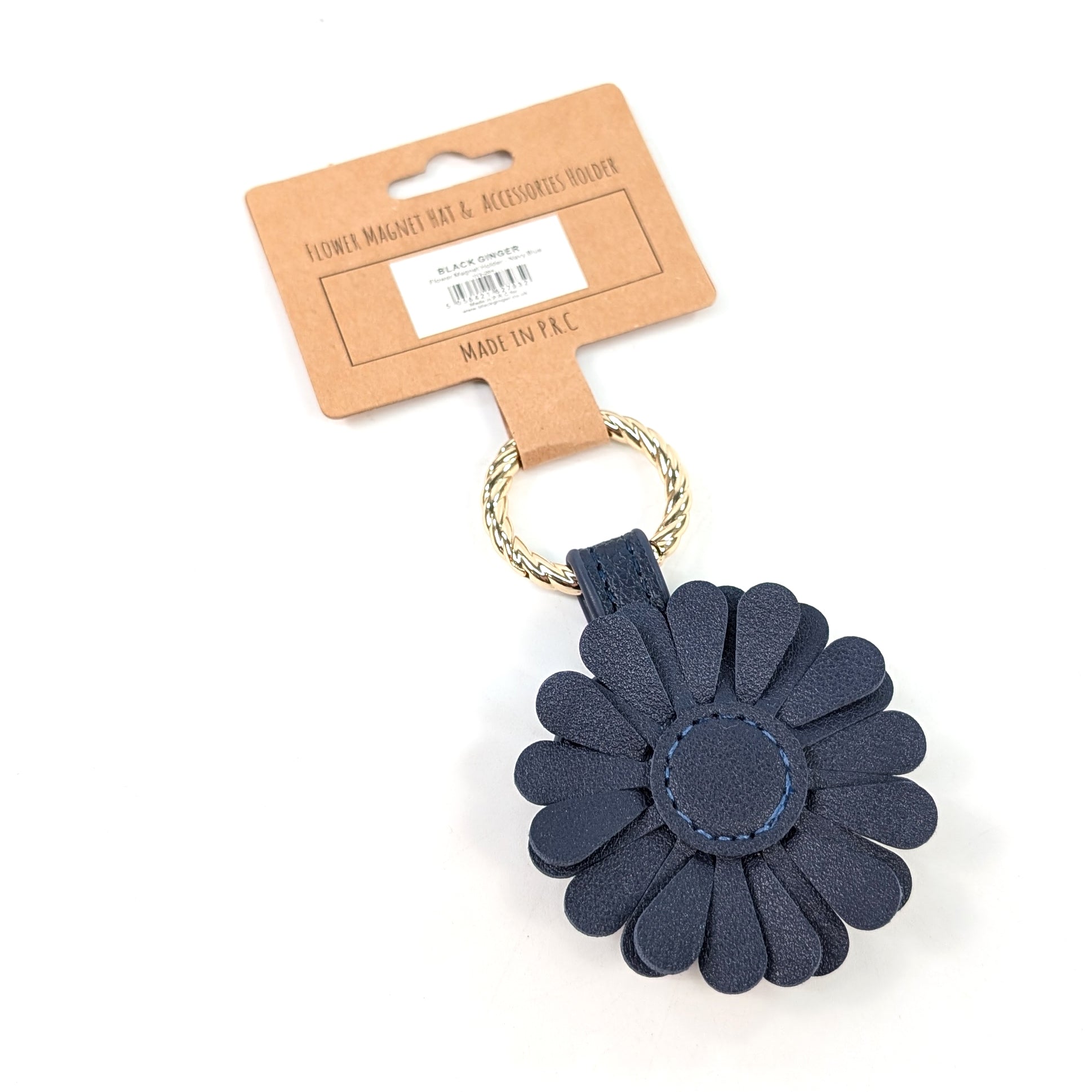 Flower Magnet Holder - Navy Blue