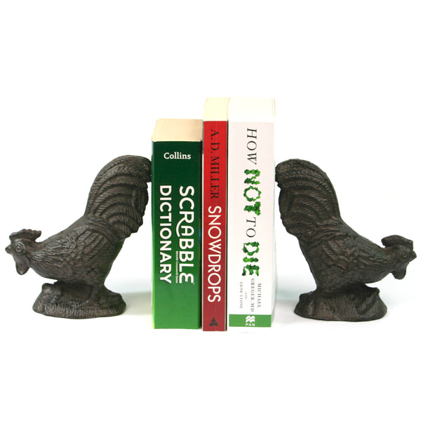 Cast Iron Bookends - Chicken