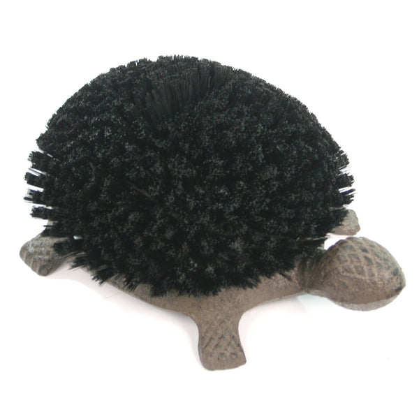 Cast Iron Boot Cleaning Brush - Turtle