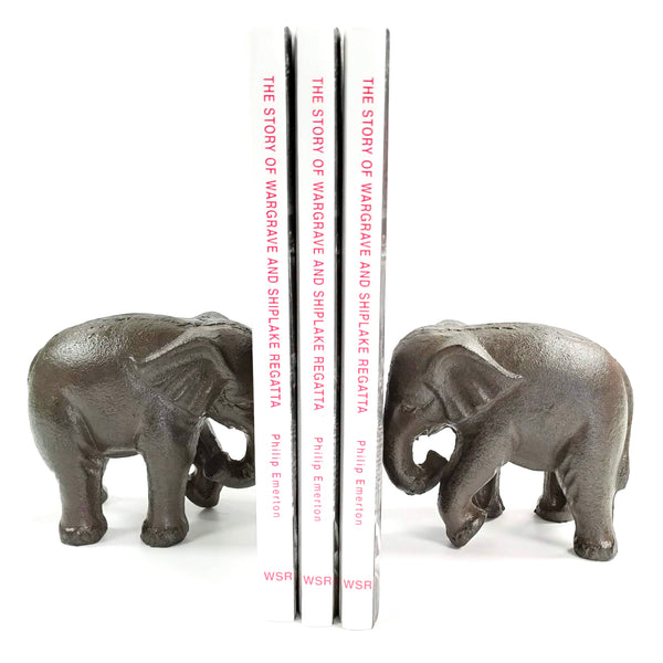 Cast Iron Bookends - Walking Elephants