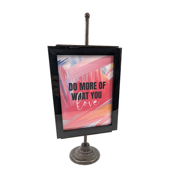 A Frame on Cast Iron Stand - 15x40 cm