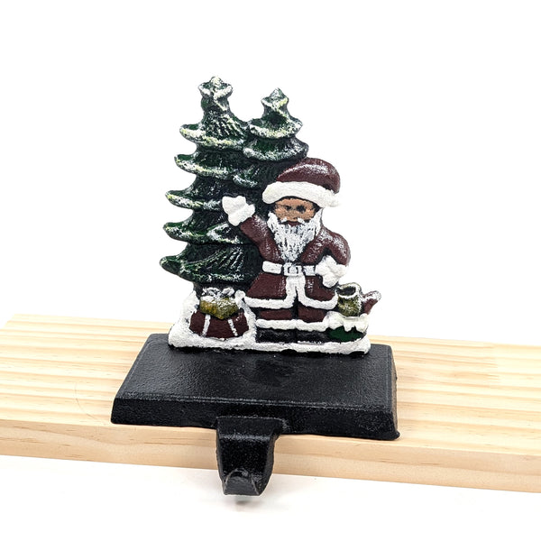 Cast Iron Christmas Stocking Hooks - Father Christmas
