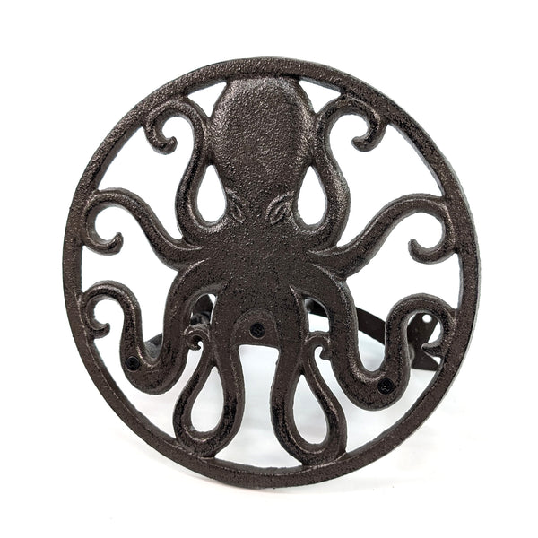 Cast Iron Hose Holder - Octopus