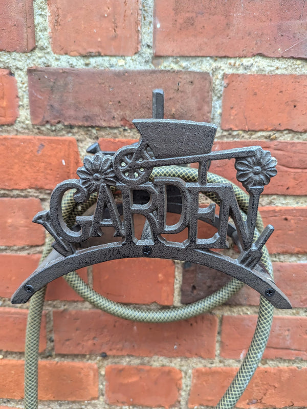 Cast Iron Hose Holder - Watering Can