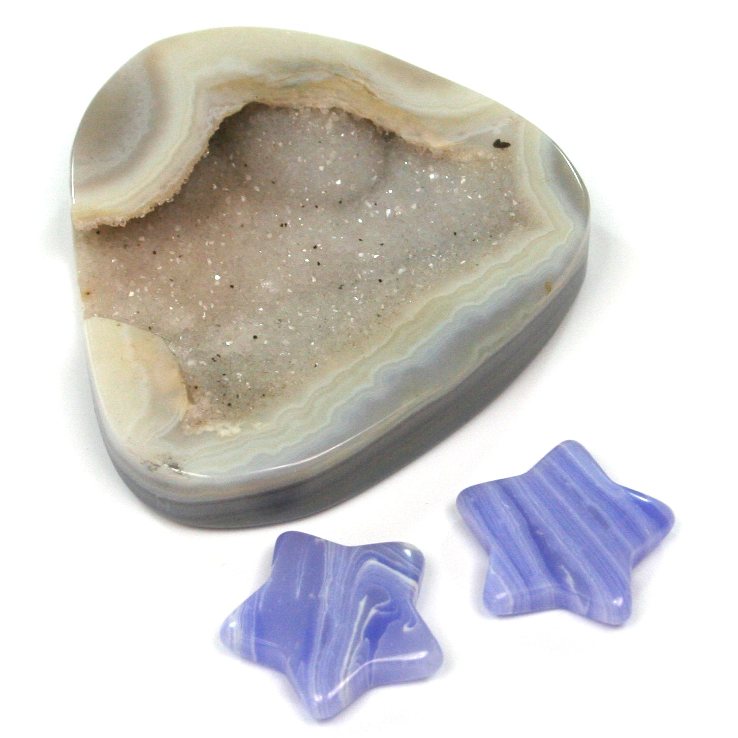 Rock Star Blue Lace Agate  (Set of 10)