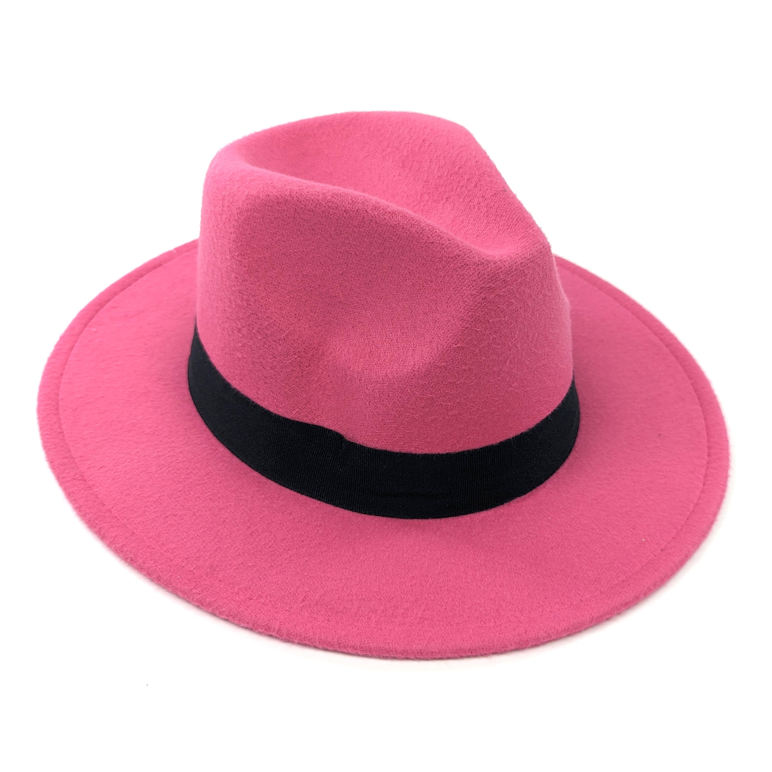 Chapeau Fedora Rose / Noir