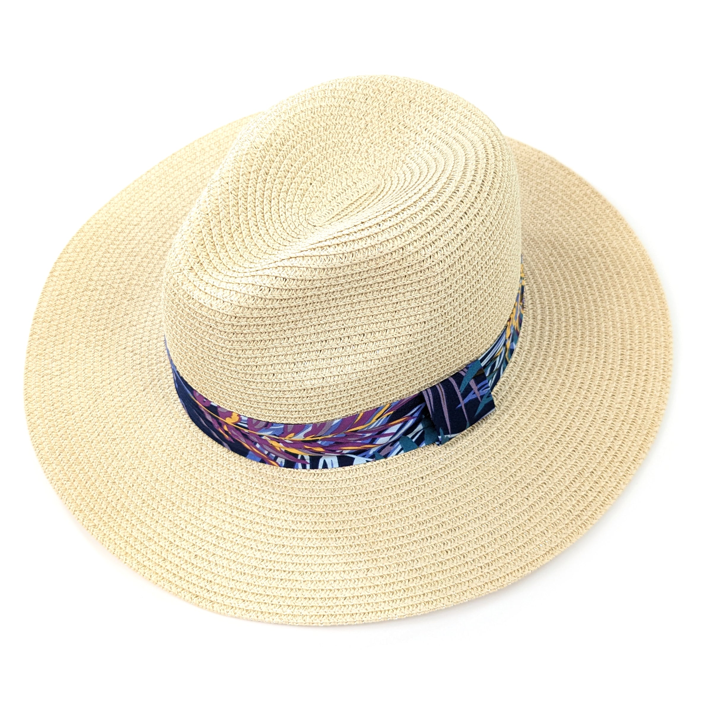 Chapeau pliable Panama tropical