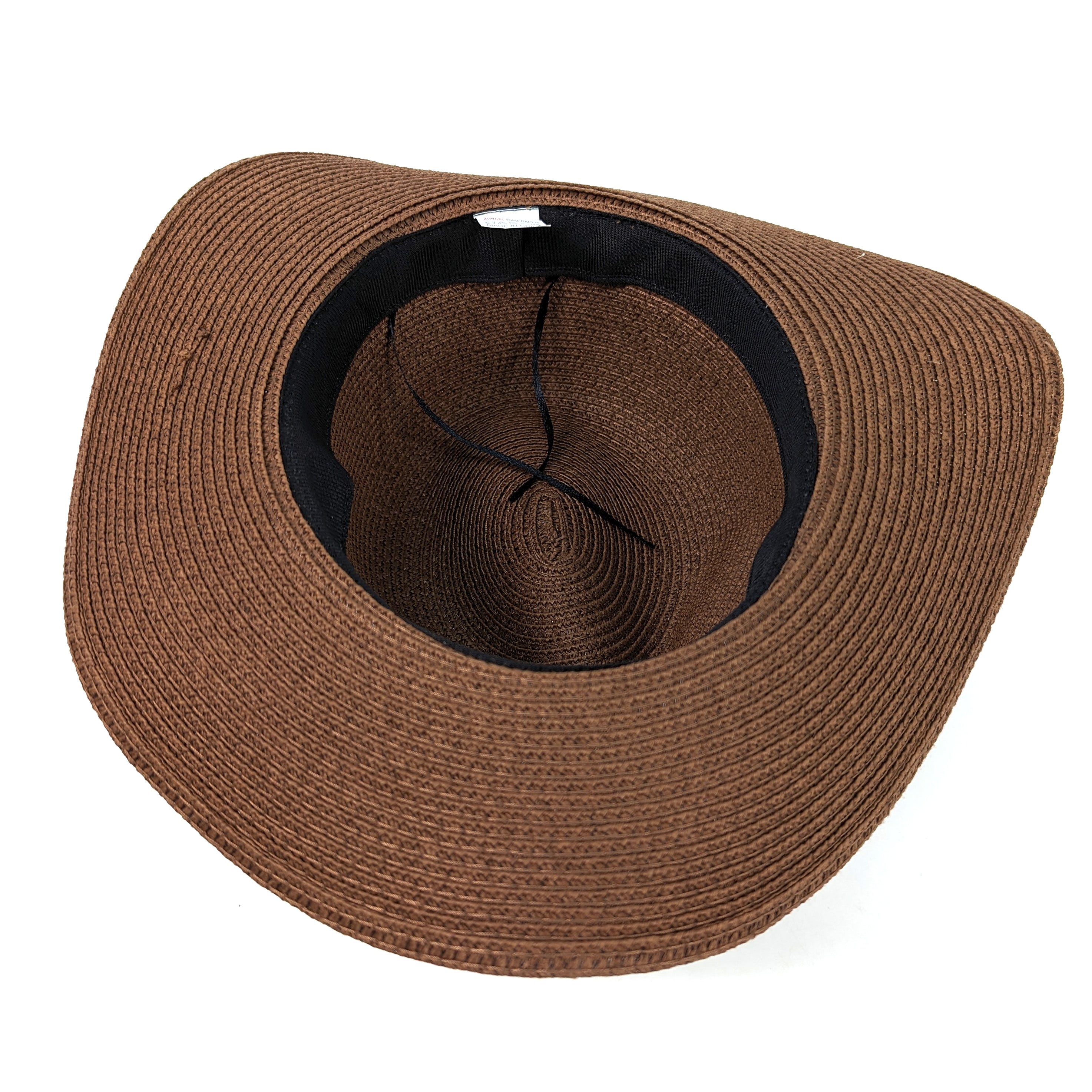 Chocolate Brown Panama Folding Hat