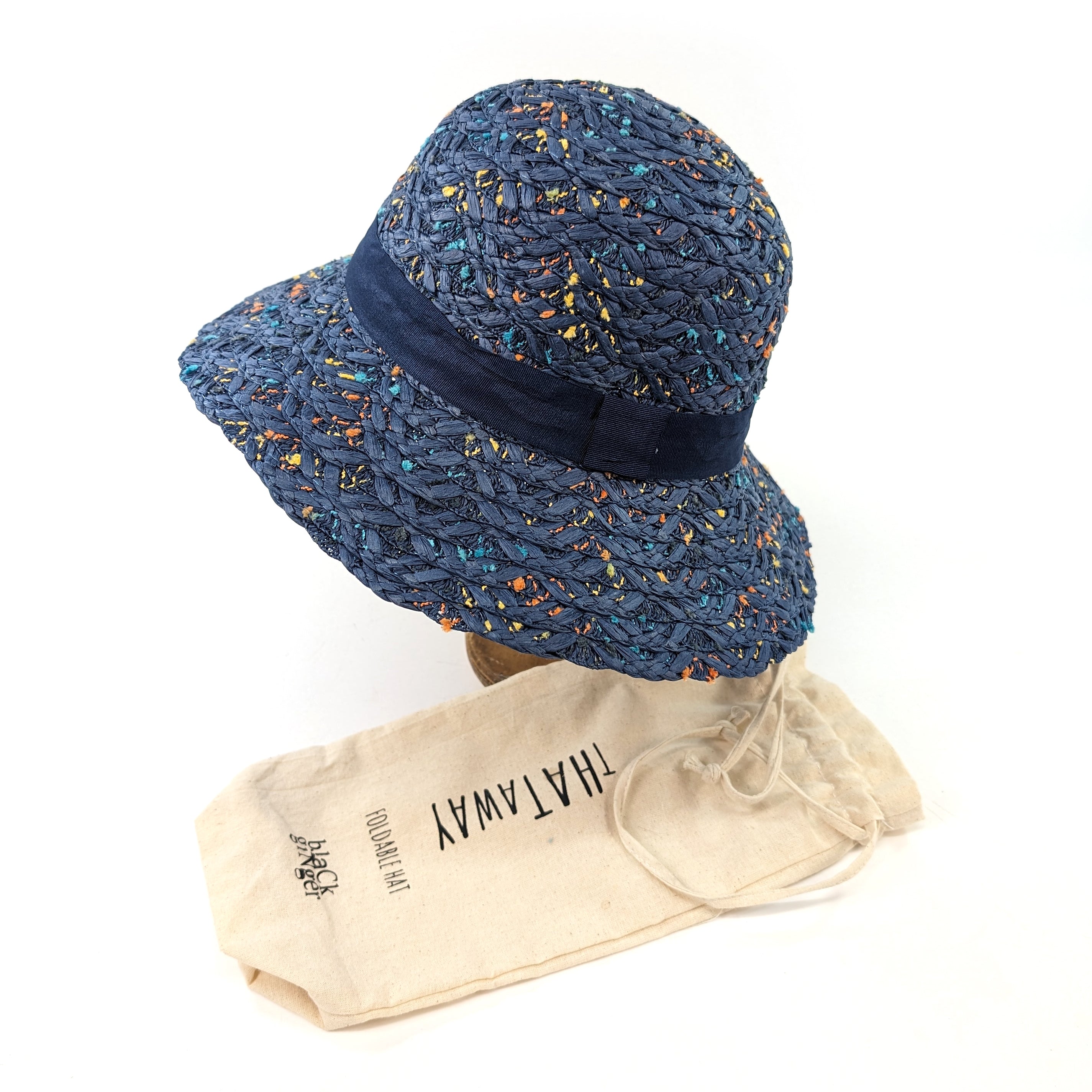 Chapeau Pliable Cloche Confetti - Bleu Foncé