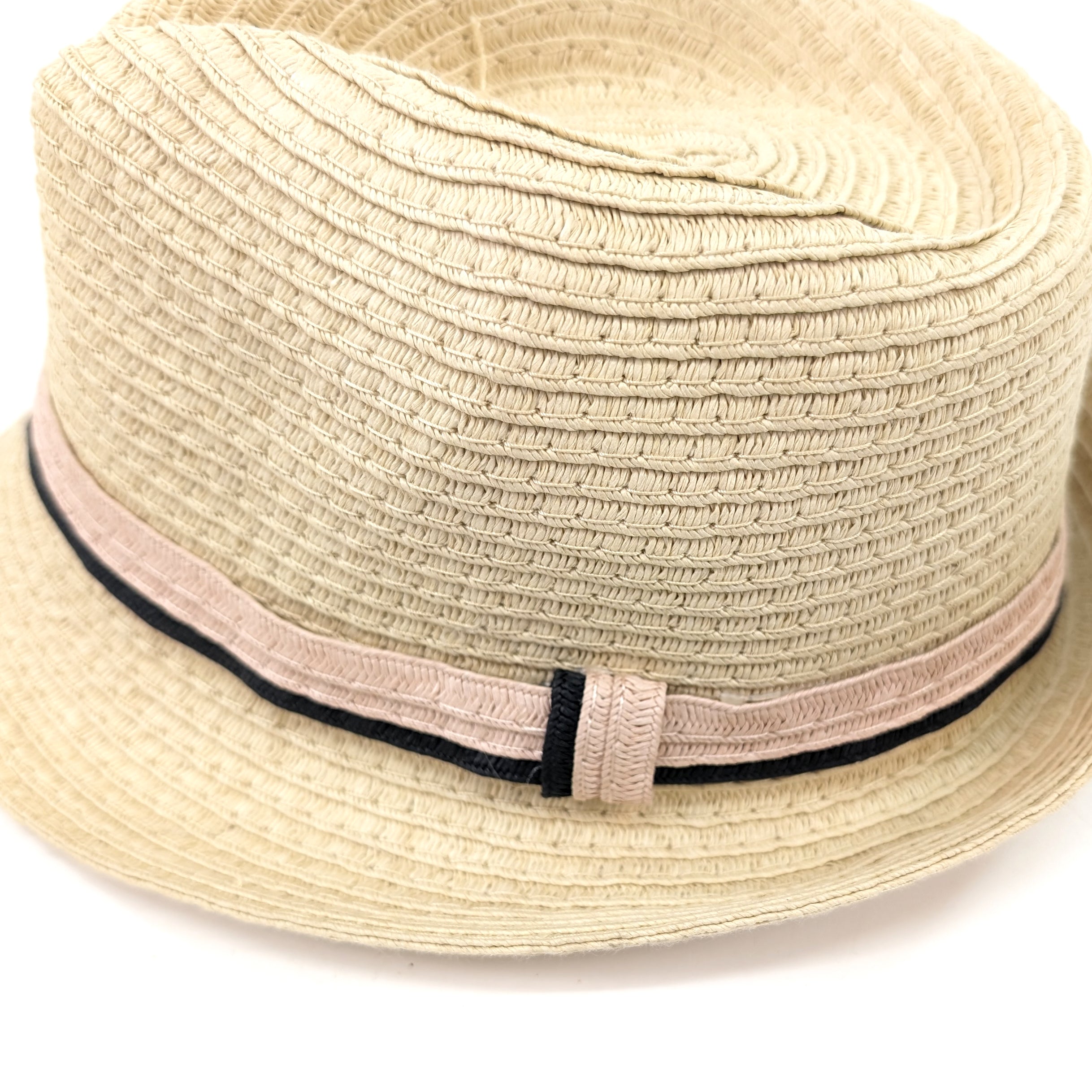 Chapeau Trilby Pliable Enfant - Bande Rose