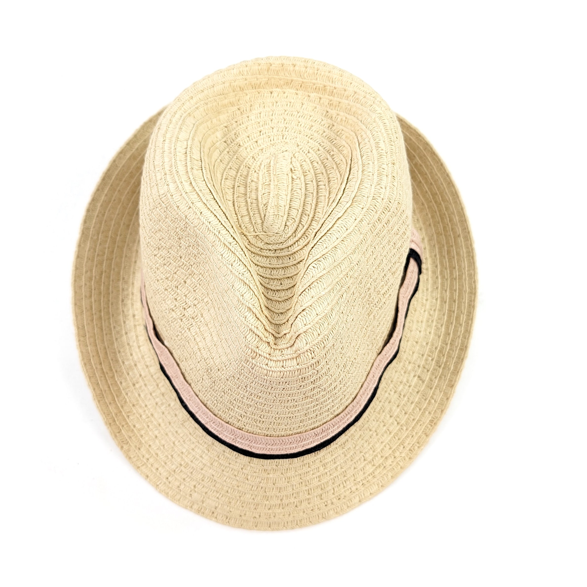 Chapeau Trilby Pliable Enfant - Bande Rose