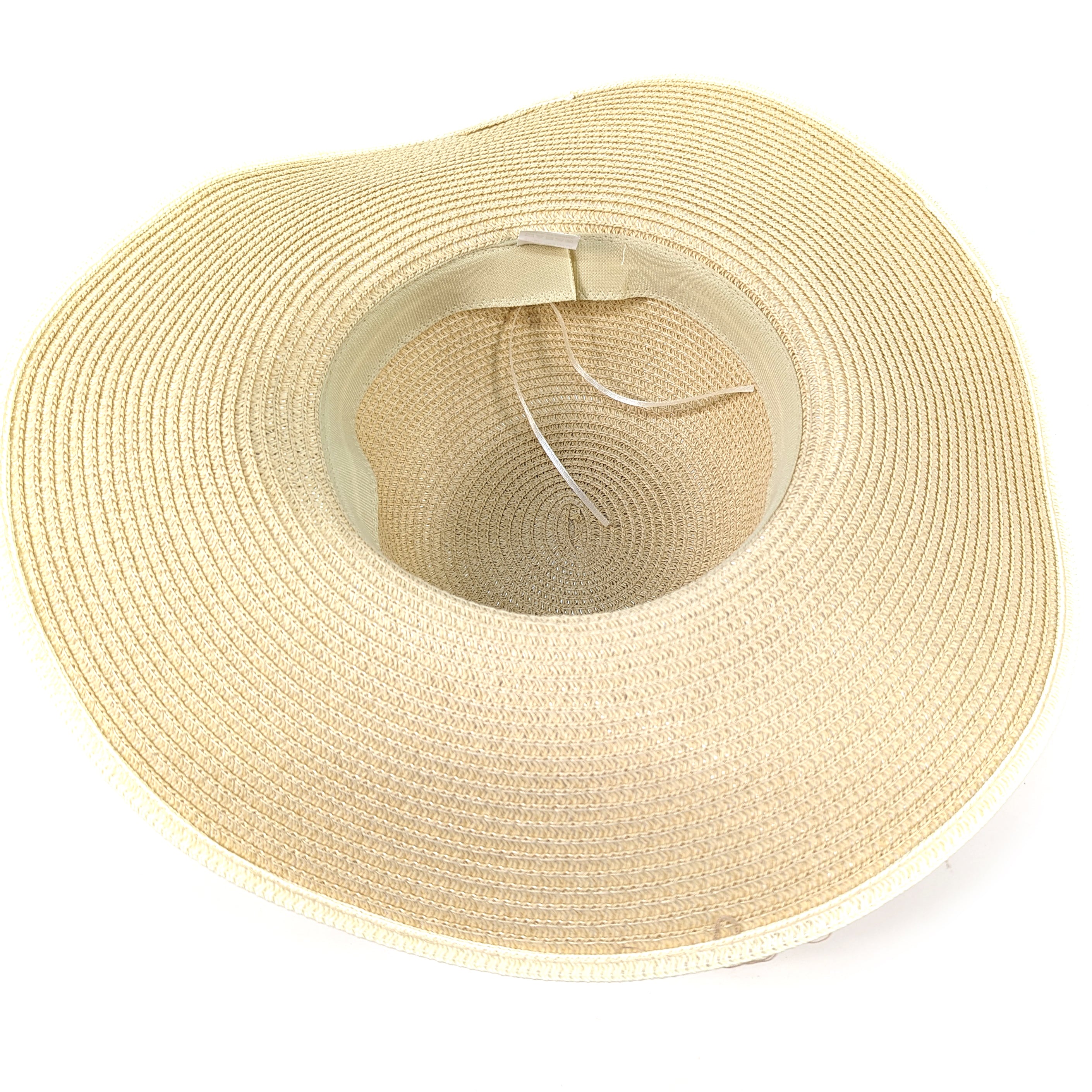 Bold Daisy Wide Brim Foldable Hat - Natural