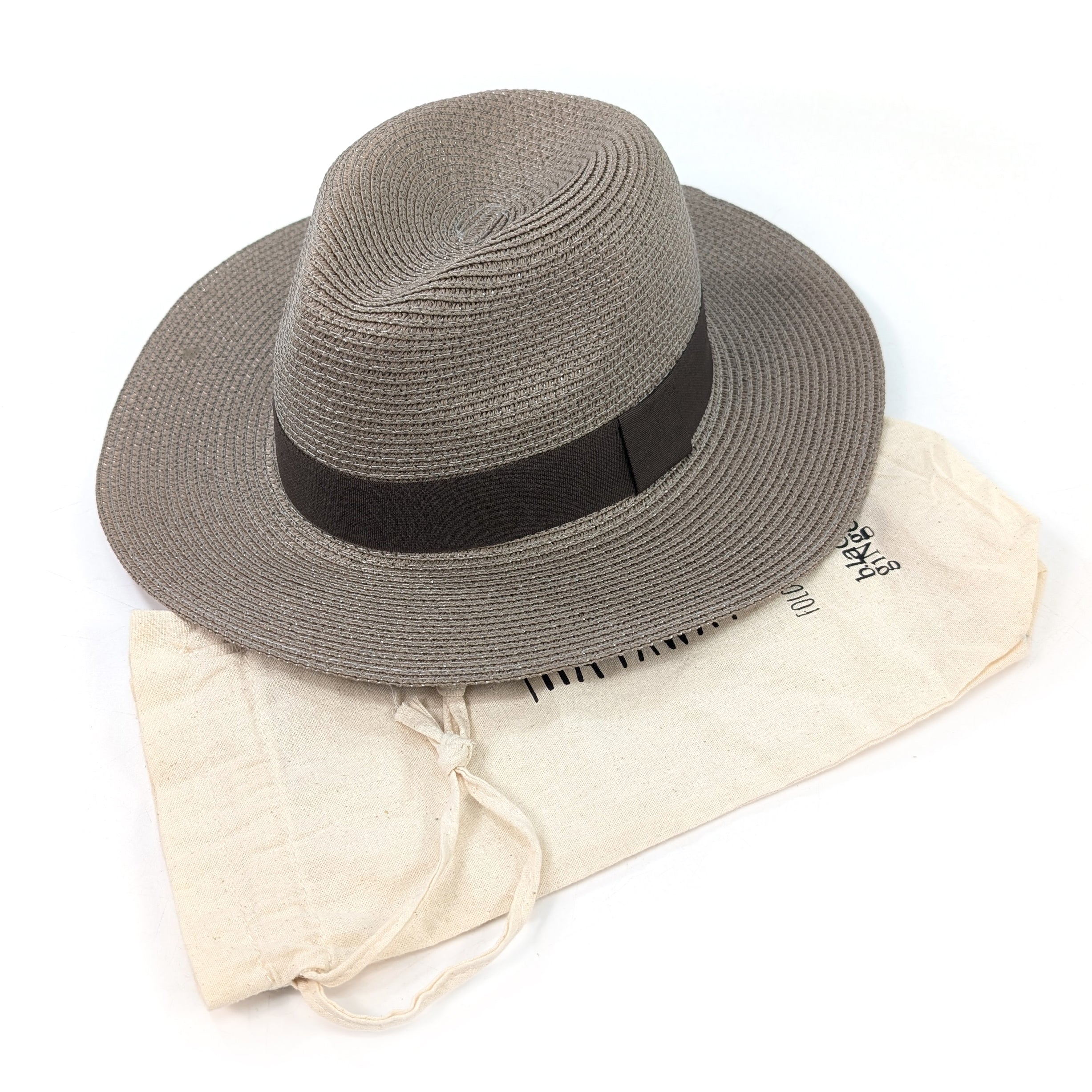 Mocha Panama Foldable Hat (57cm)