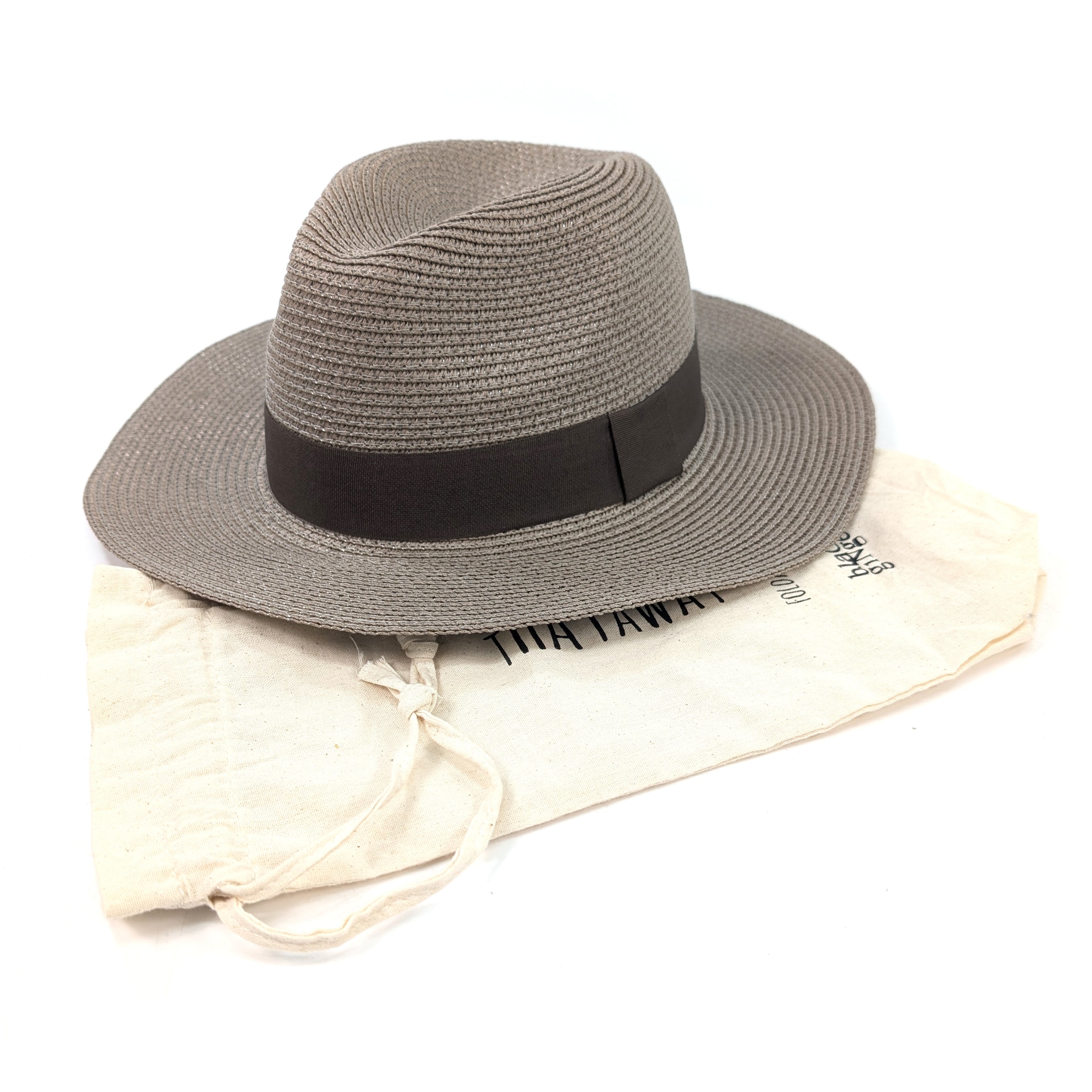 Mocha Panama Foldable Hat (57cm)