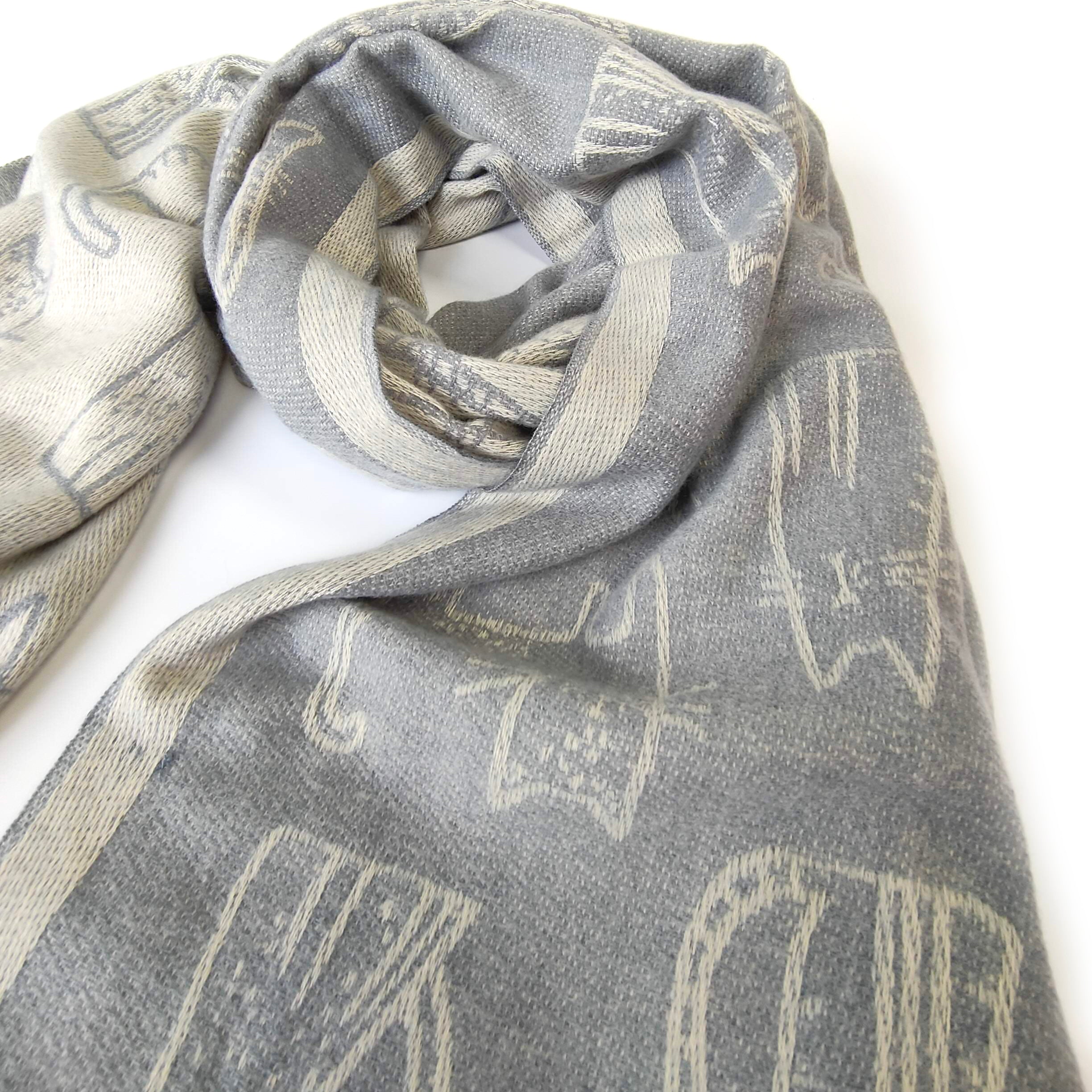 Kitkatla - Cat Pashmina Style Thick Scarf - Silver - (70x180cm)