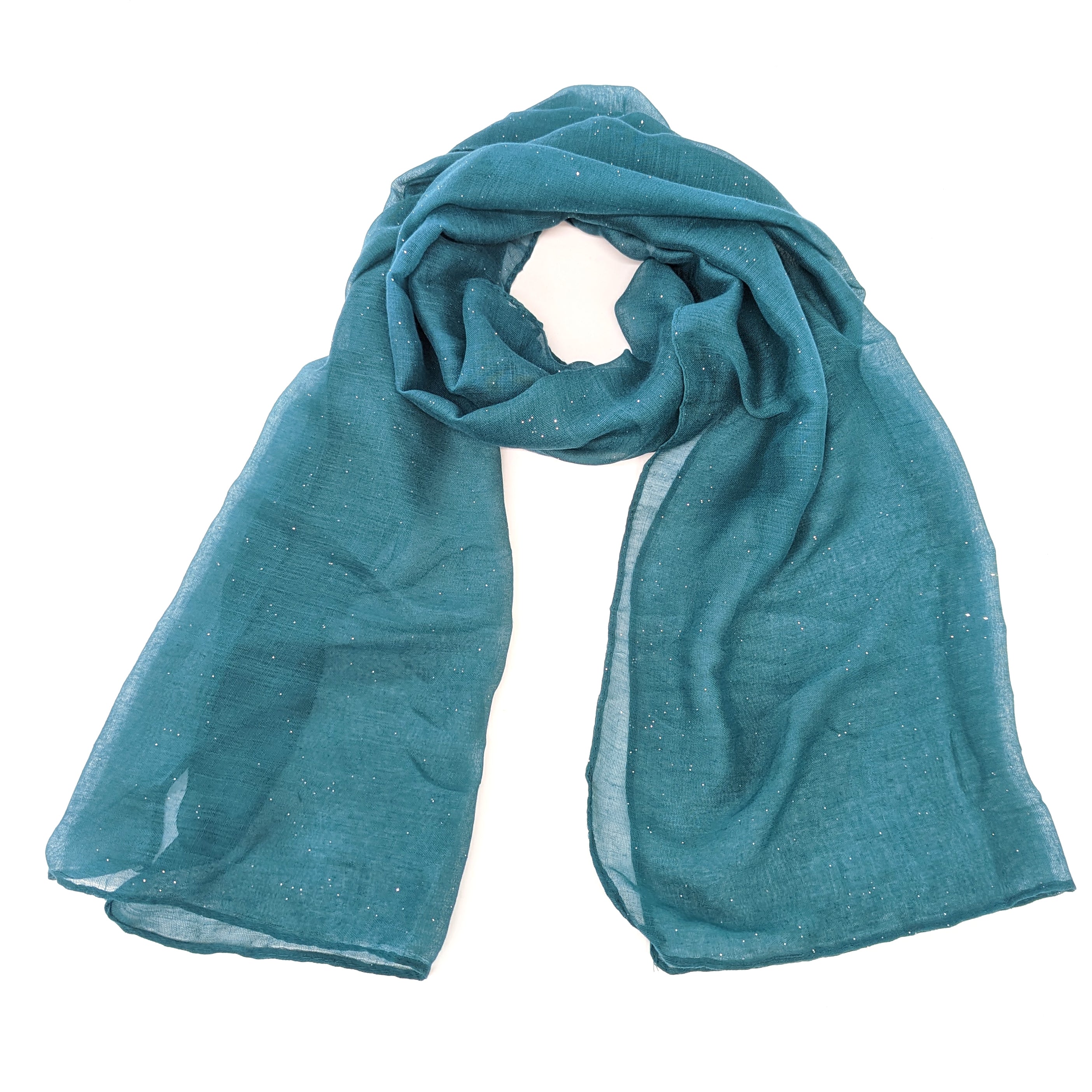 Viano - Sparkle Scarf - Teal Green (50x180cm)