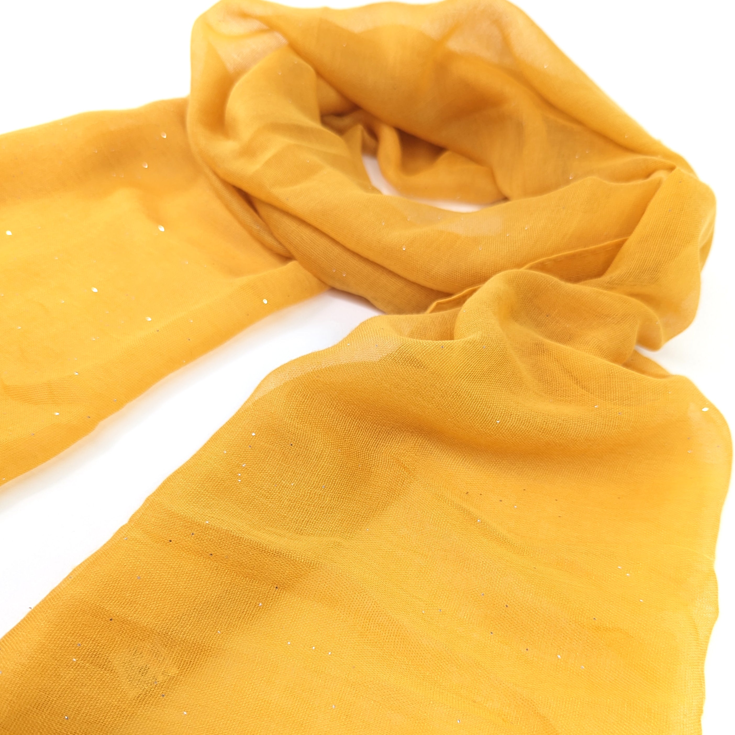 Viano - Sparkle Scarf - Mustard (50x180cm)