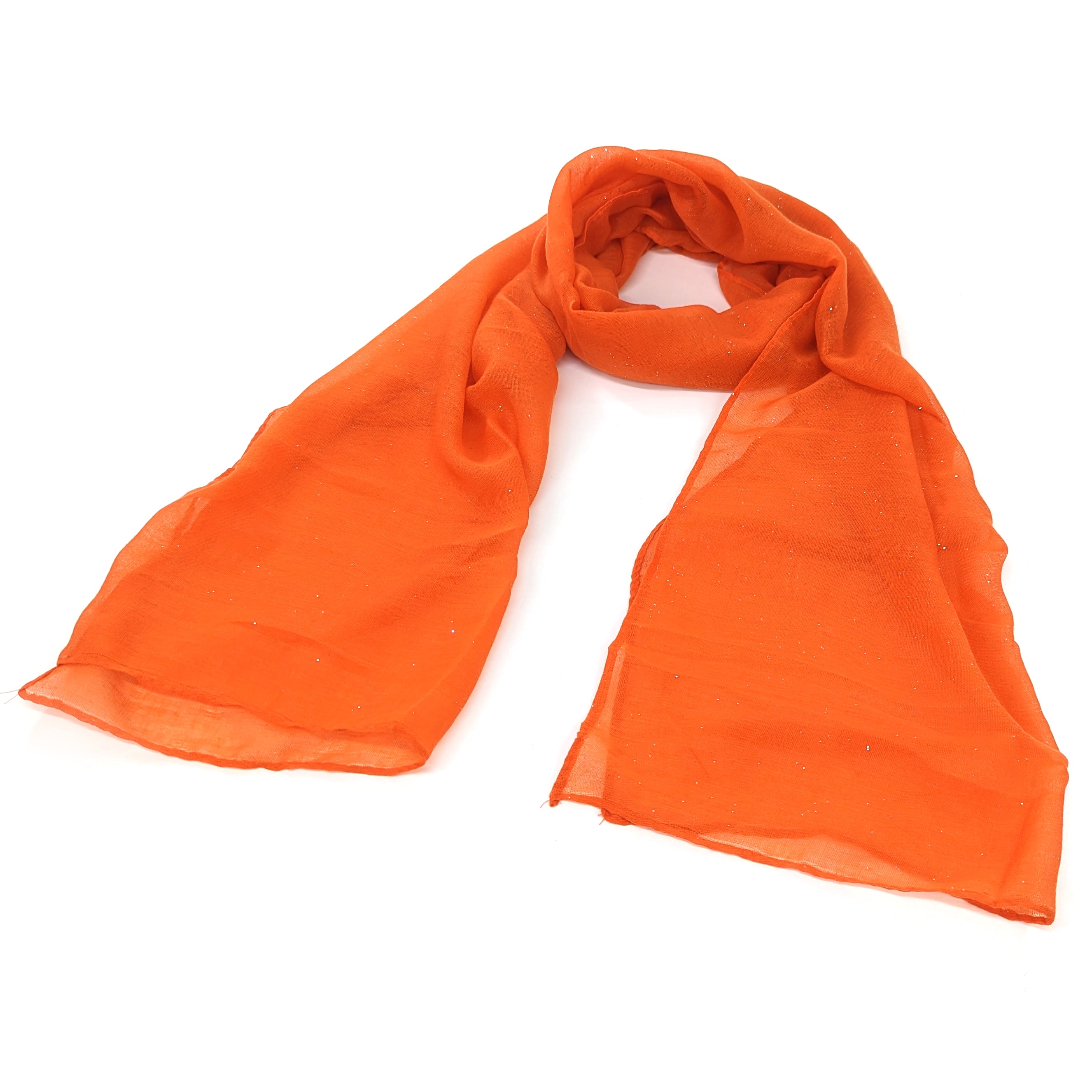 Viano - Écharpe scintillante - Orange (50x180cm)