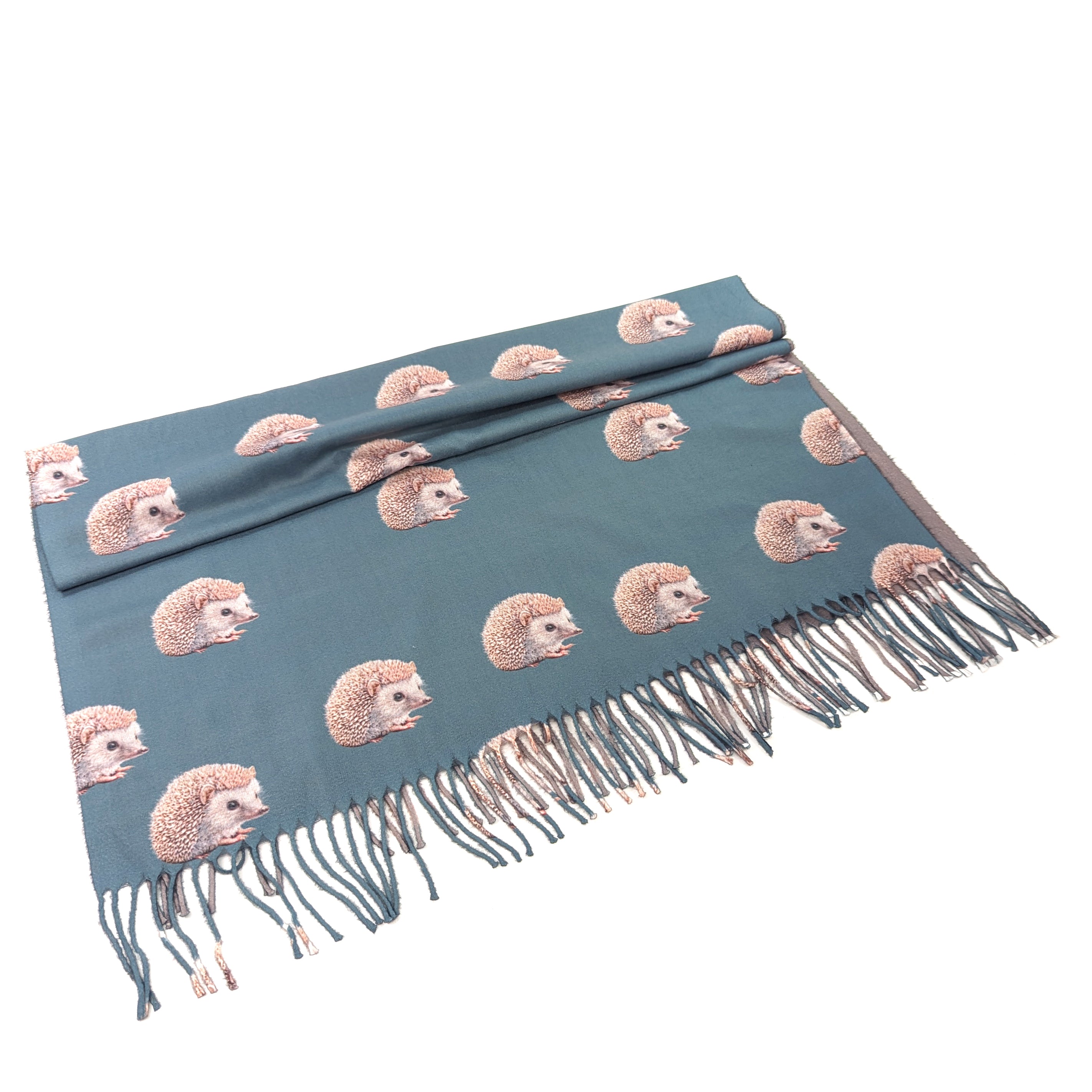 Hot Chocolate Hedgehog Pashmina Style Scarf - Exclusive Design (70x180cm)