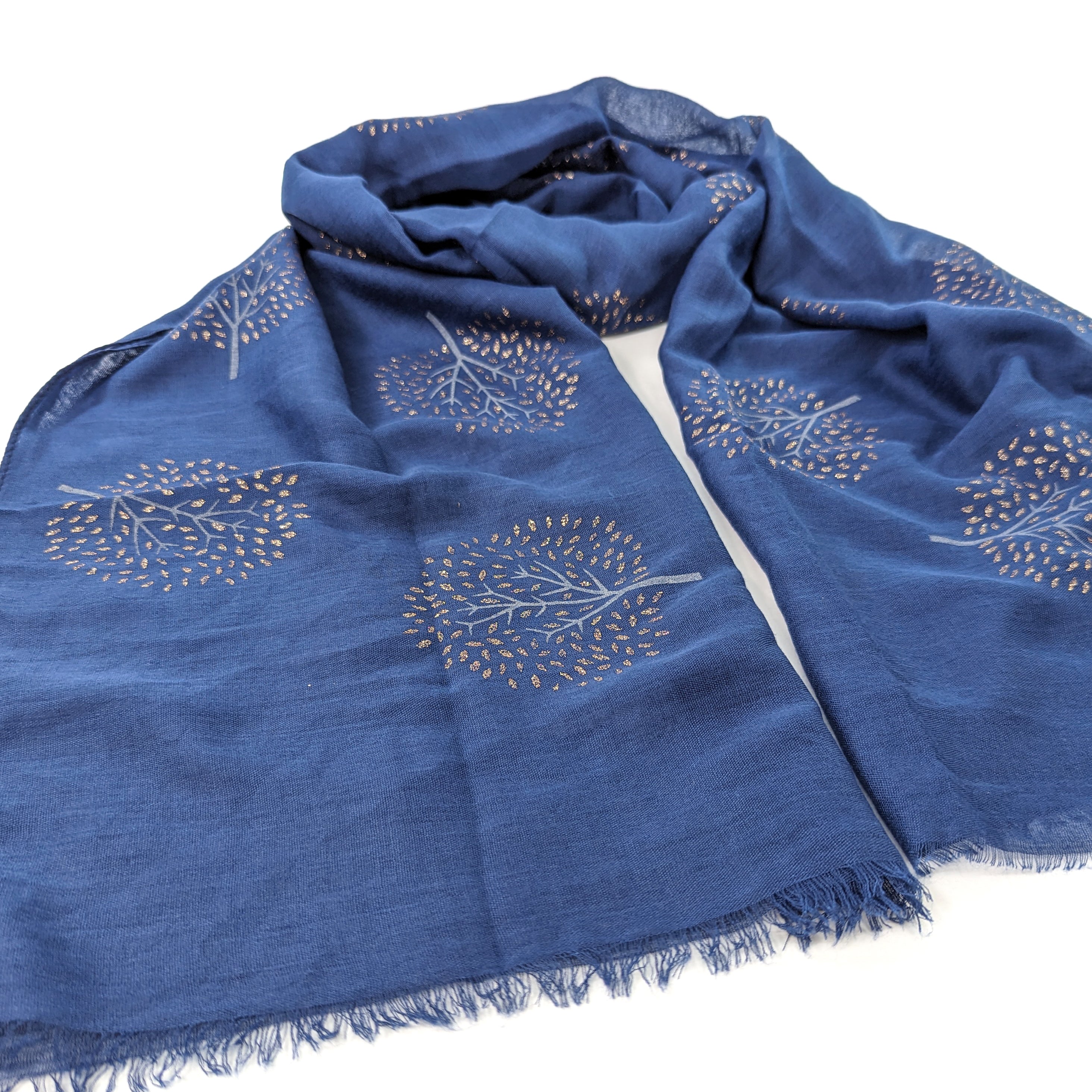 Tielle - Sparkle Tree of Life Scarf - Starry Night Blue