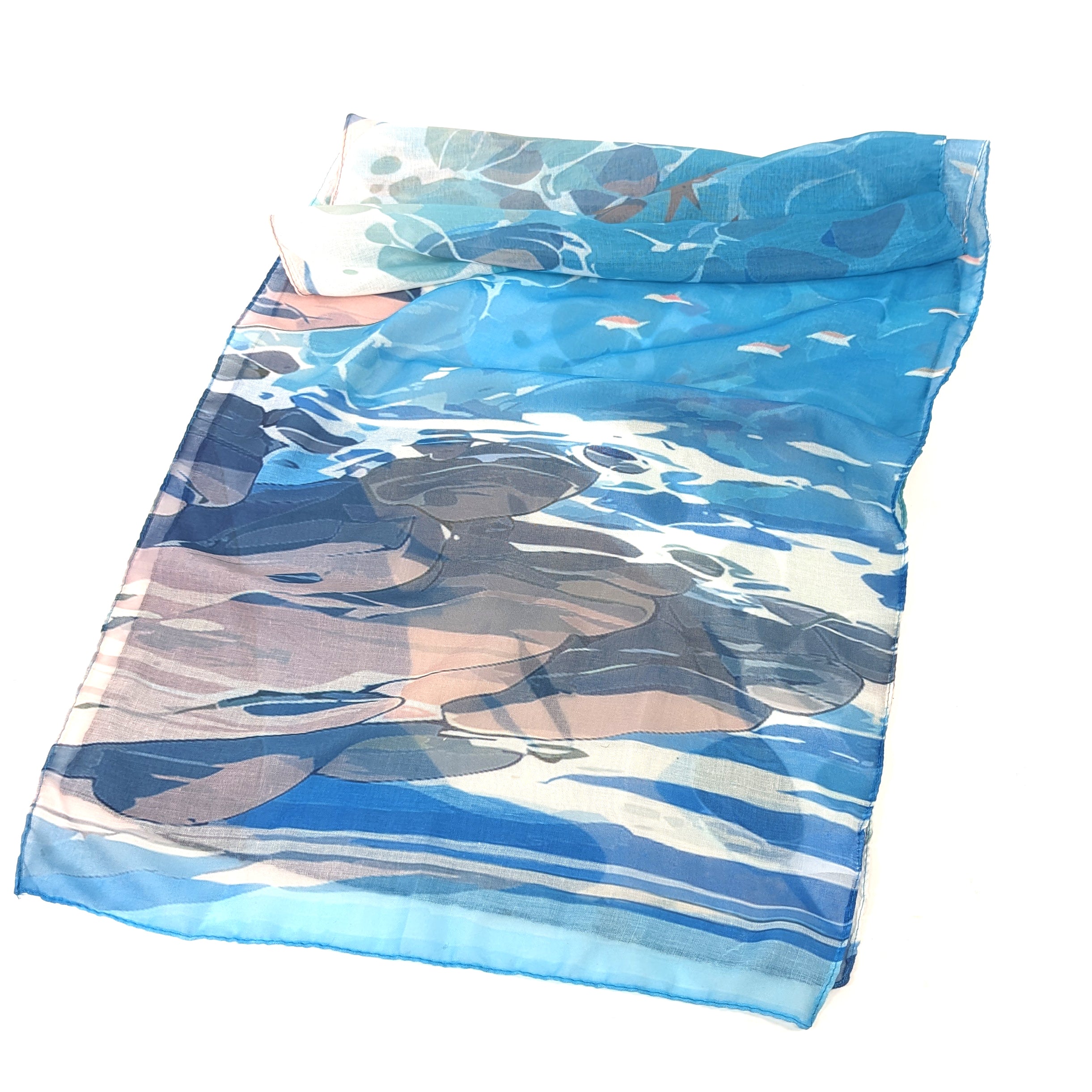 Beach Please Scarf - Exclusive Design (50x180cm)