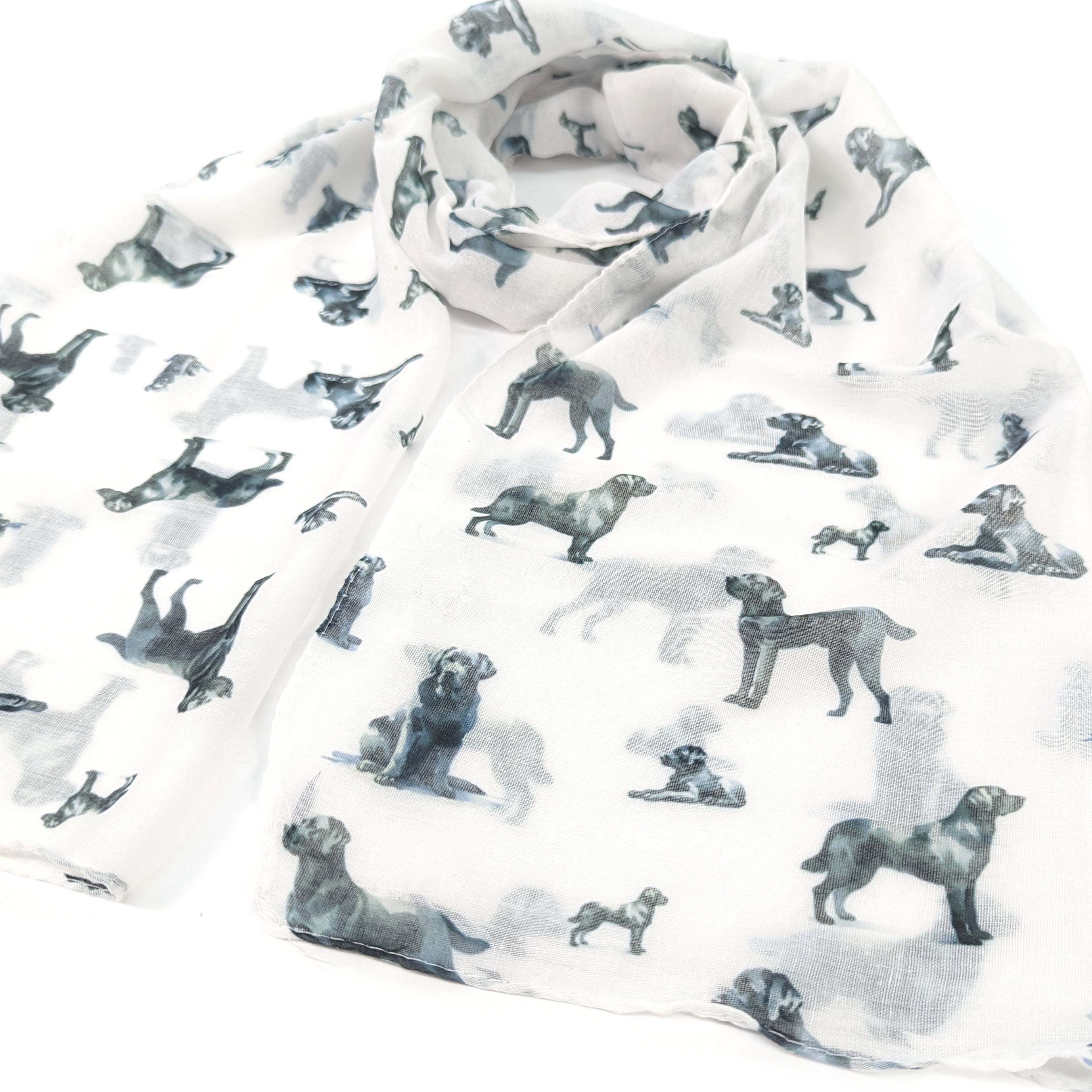 Écharpe pour chien Dapper - Blanc - Design exclusif (50x180cm)