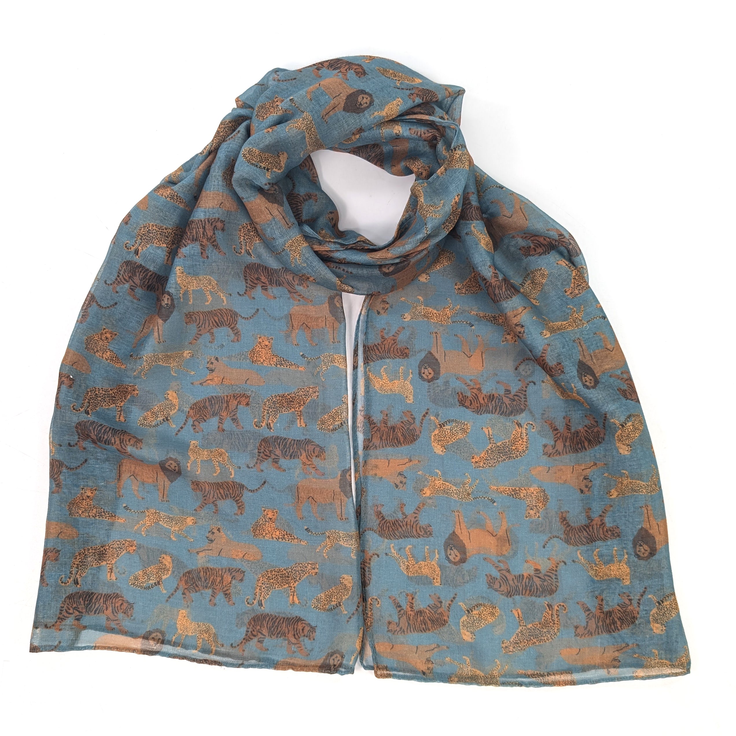 Wild Cats Scarf (50x180cm) - Exclusive Design