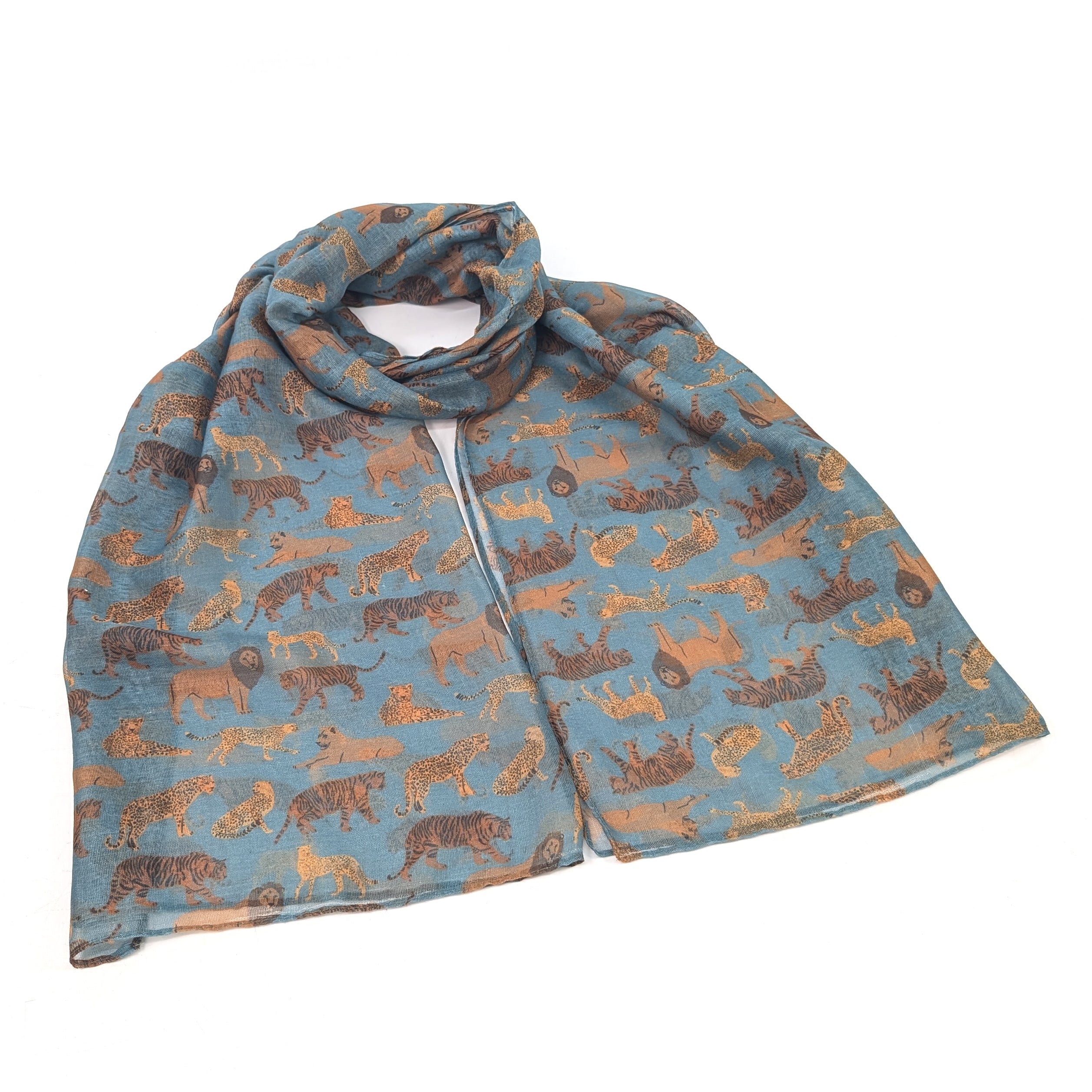 Wild Cats Scarf (50x180cm) - Exclusive Design