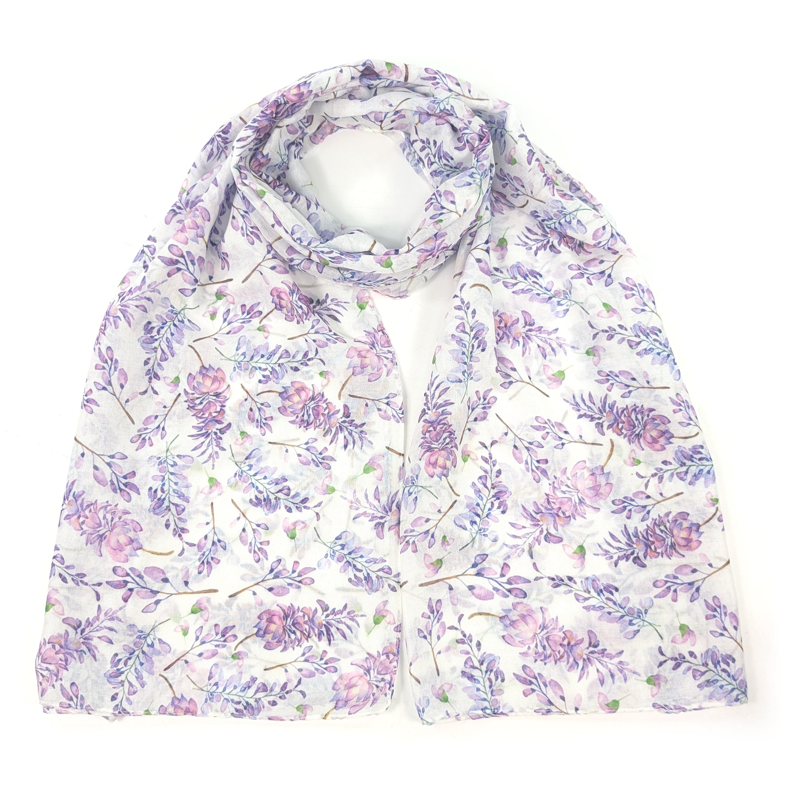 Wisteria Scarf (50x180cm) - Exclusive Design