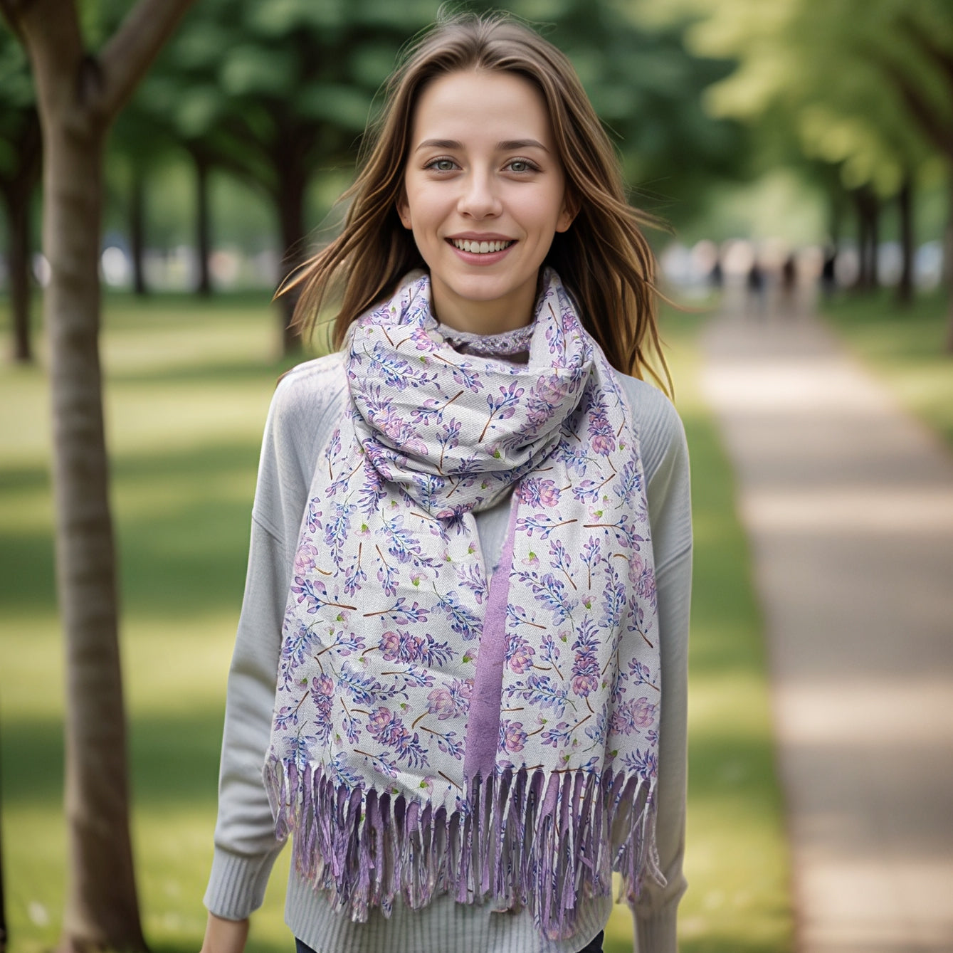 Wisteria Pashmina (70x180cm) - Exclusive Design