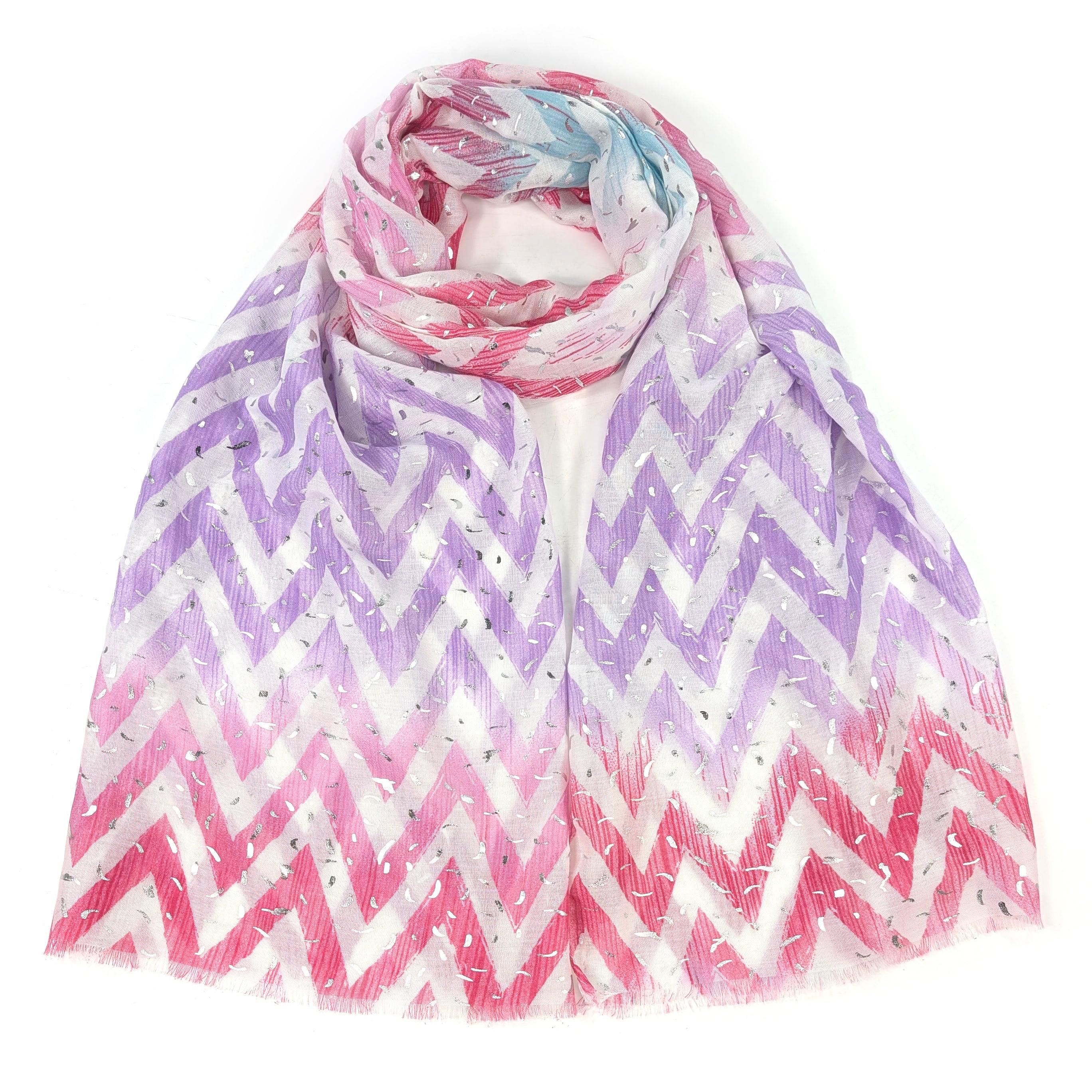 ZigZag Sprinkles Scarf (70x180cm) - Strawberry