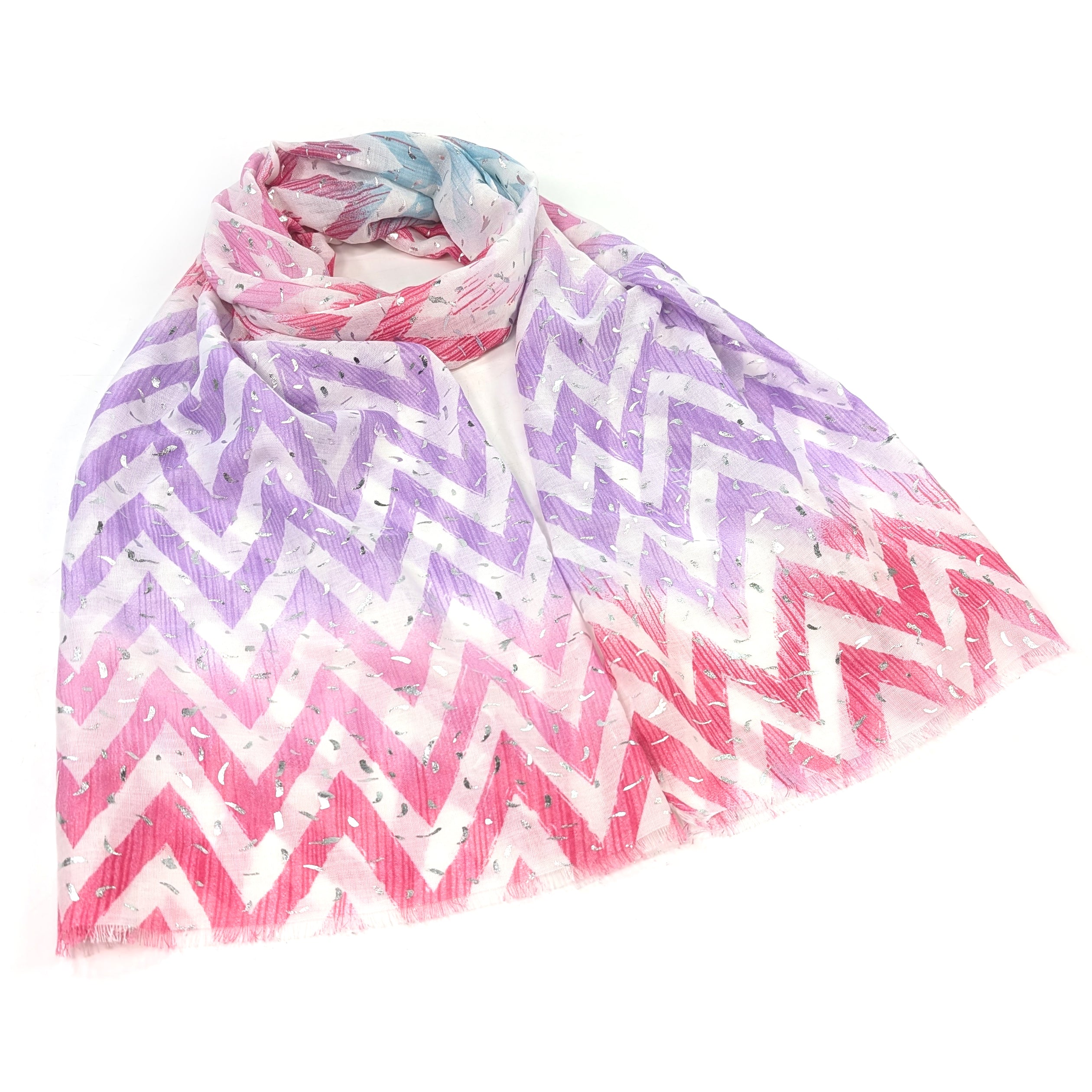 ZigZag Sprinkles Scarf (70x180cm) - Strawberry