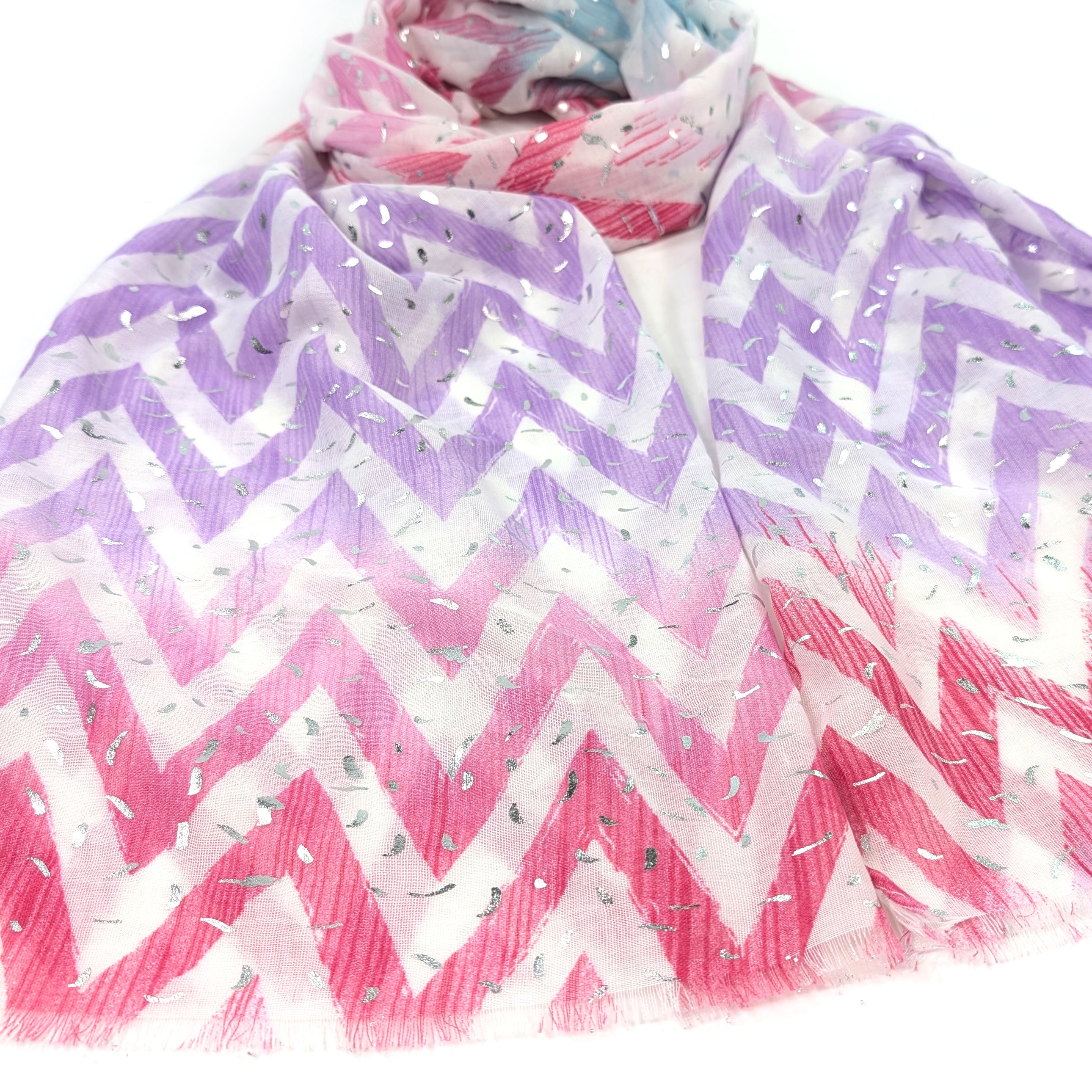 ZigZag Sprinkles Scarf (70x180cm) - Strawberry