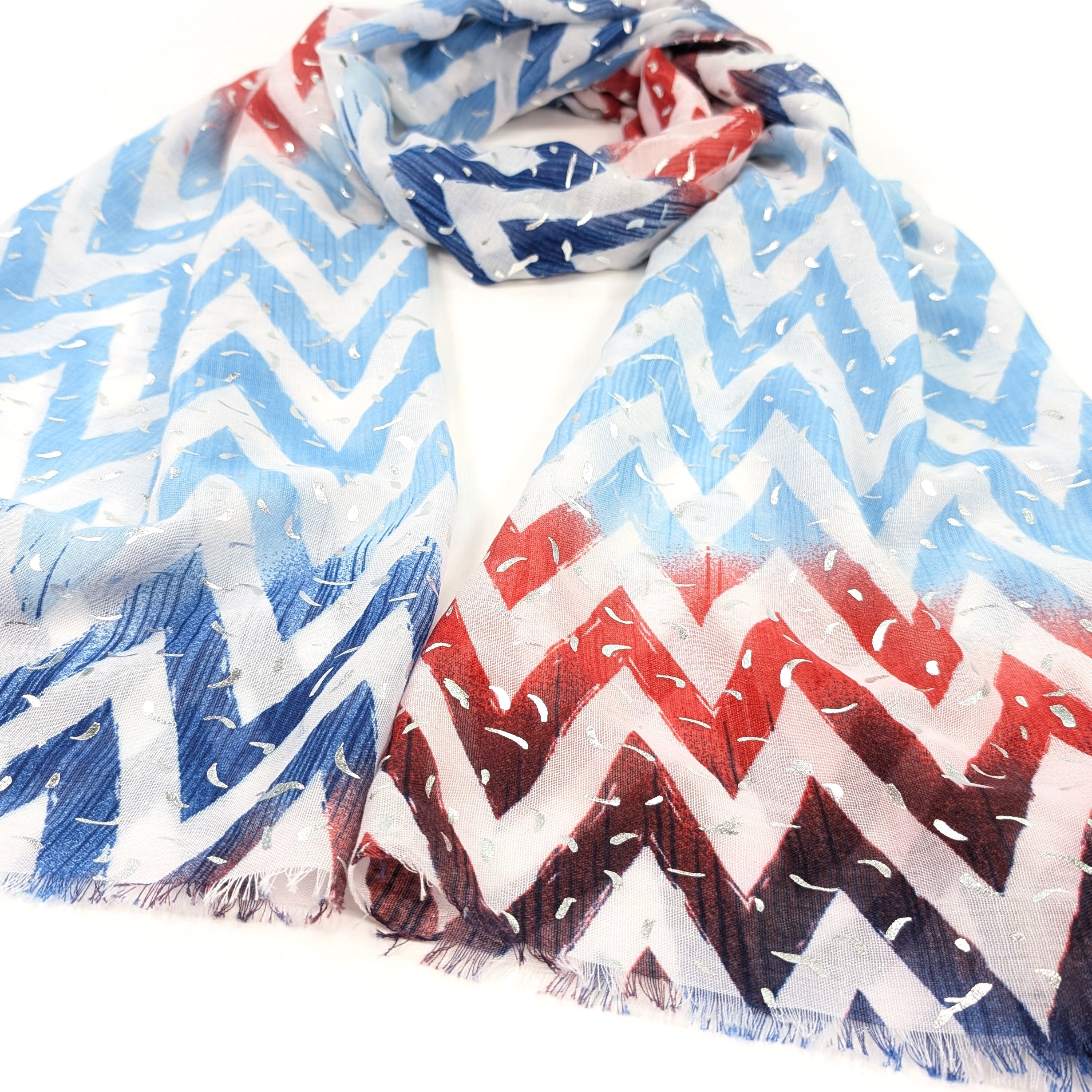 ZigZag Sprinkles Scarf (70x180cm) - Blueberry