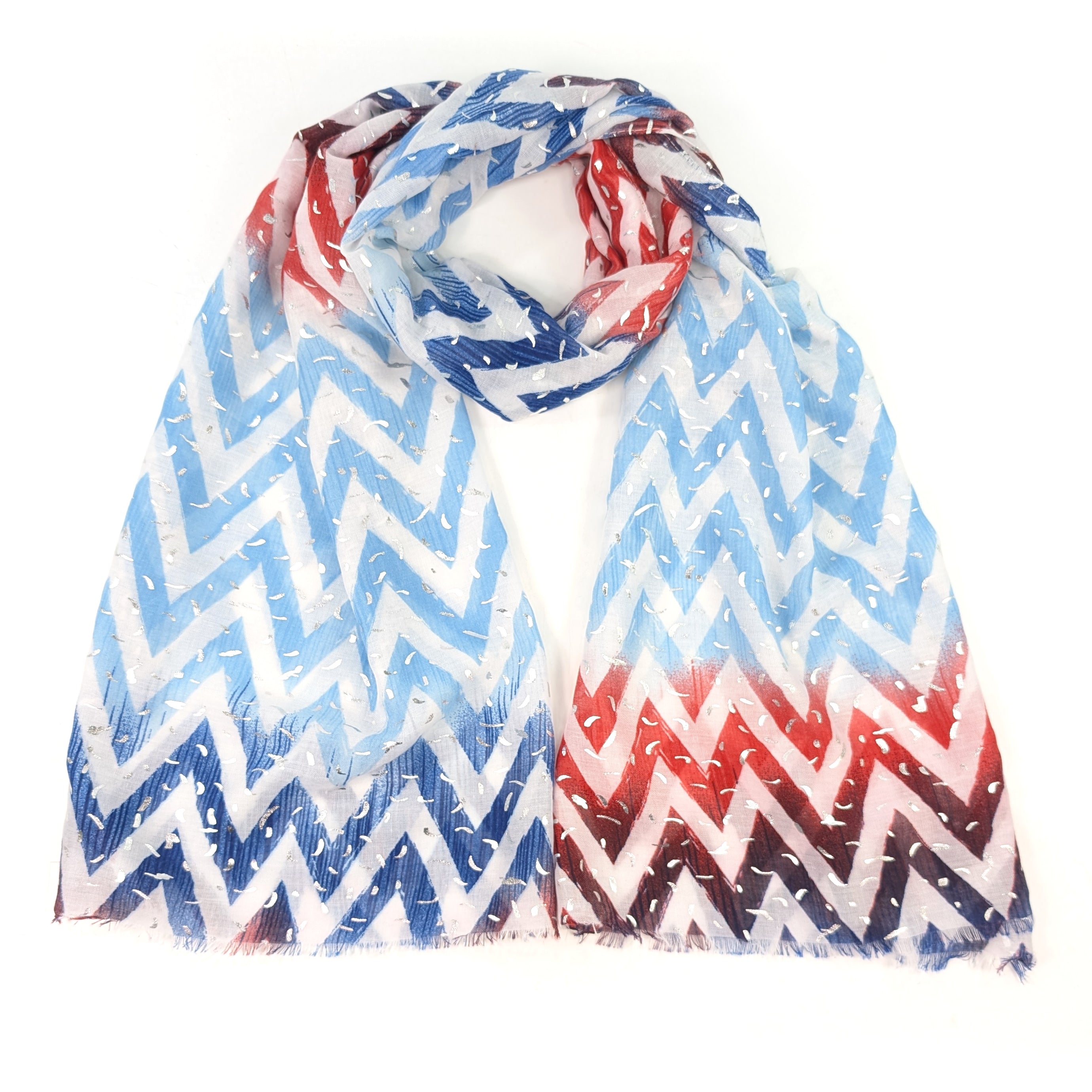 ZigZag Sprinkles Scarf (70x180cm) - Blueberry