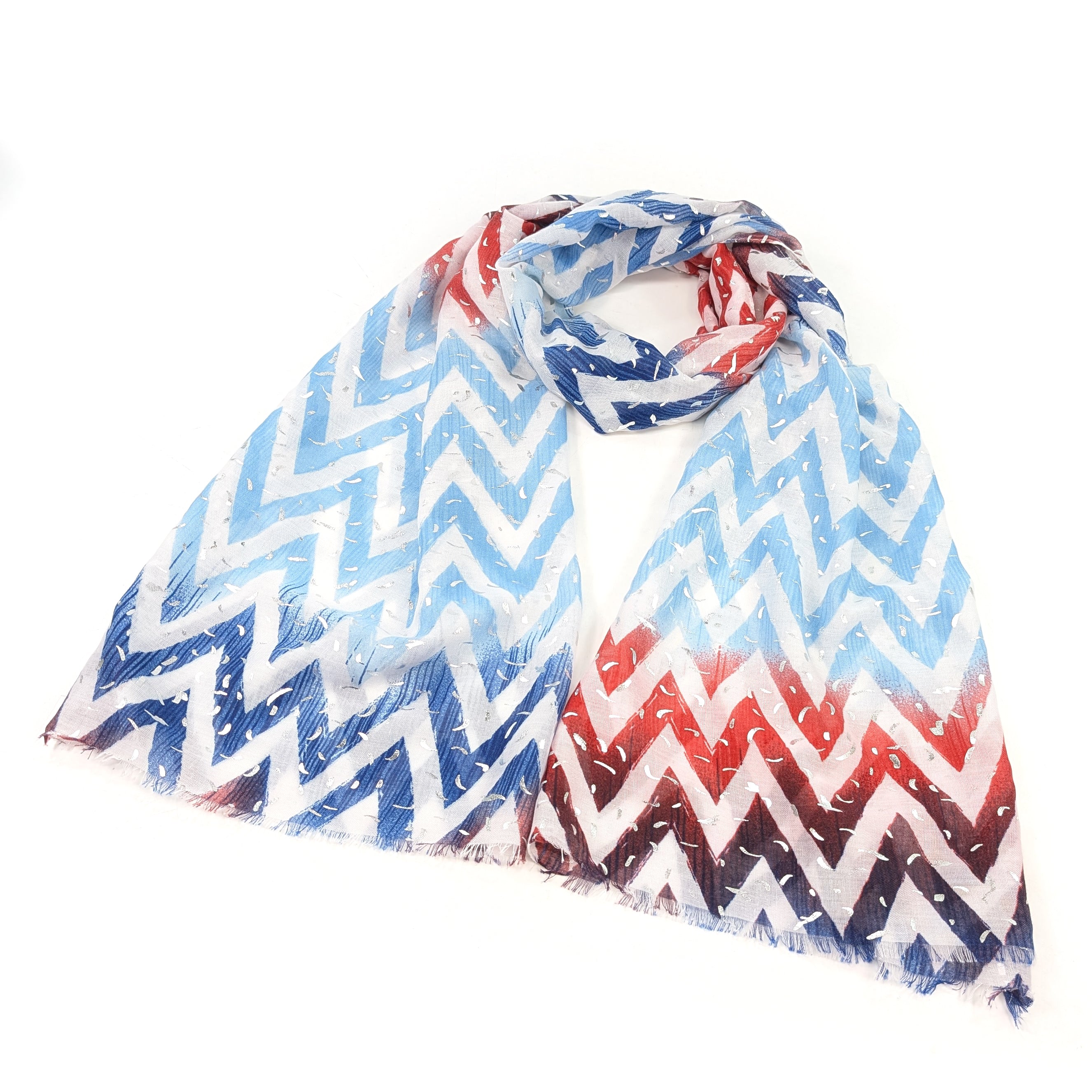 ZigZag Sprinkles Scarf (70x180cm) - Blueberry