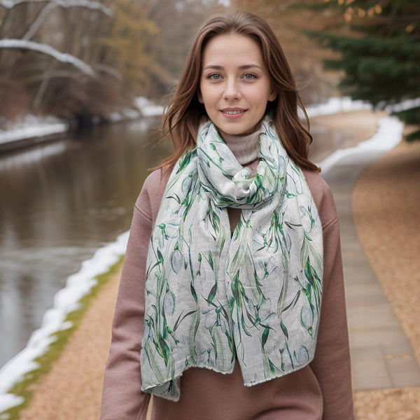 Snowdrop Scarf (70x180cm) - Exclusive Design