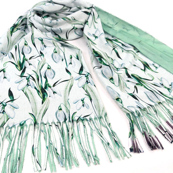 Snowdrop Pashmina Style Scarf (70x180cm) - Exclusive Design