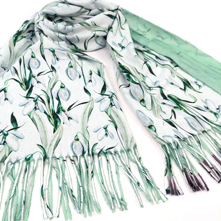Snowdrop Pashmina Style Scarf (70x180cm) - Exclusive Design