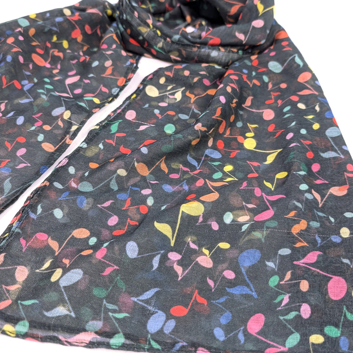 Musical Notes Scarf (70x180cm) - Exclusive Design