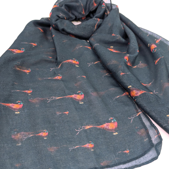 Regal Pheasant Scarf (70x180cm) - Exclusive Design