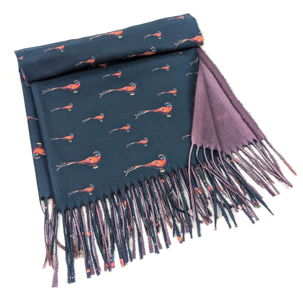Regal Pheasant Pashmina Style Scarf (70x180cm) - Exclusive Design