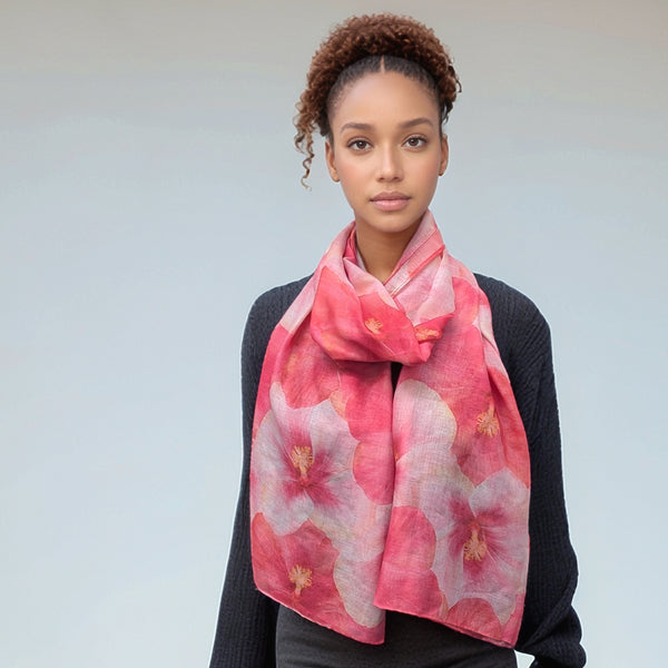 Hibiscus Scarf (70x180cm)  - Exclusive Design