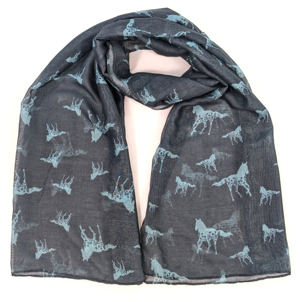 Floral Horse Scarf (70x180cm) - Exclusive Design