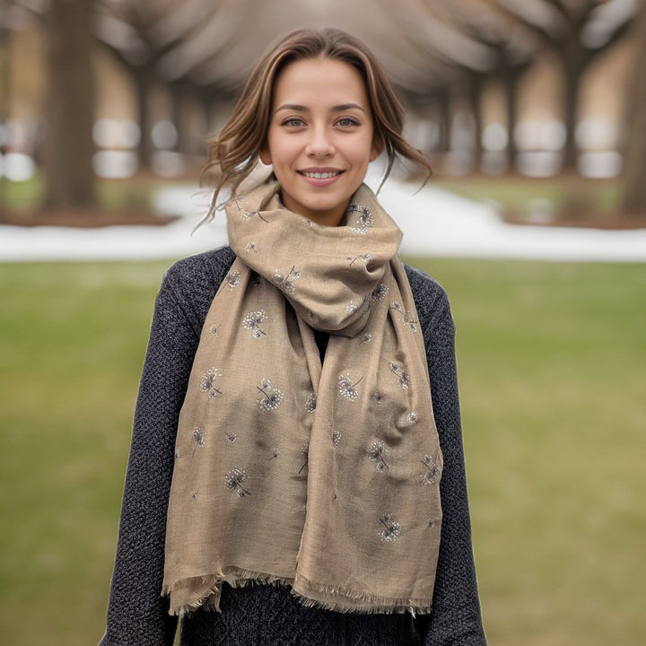Kawat - Dandelion Scarf (70x180cm) - Mink