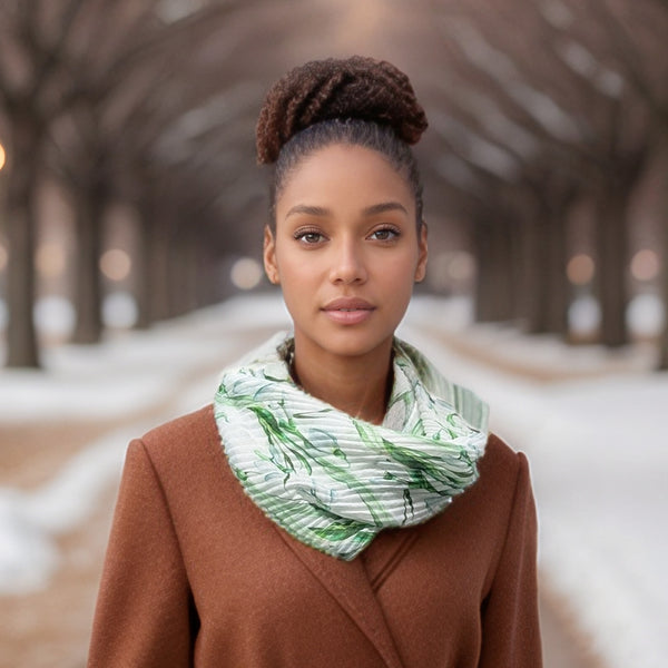 Snowdrop Magnetic Neck Scarf - Exclusive Design